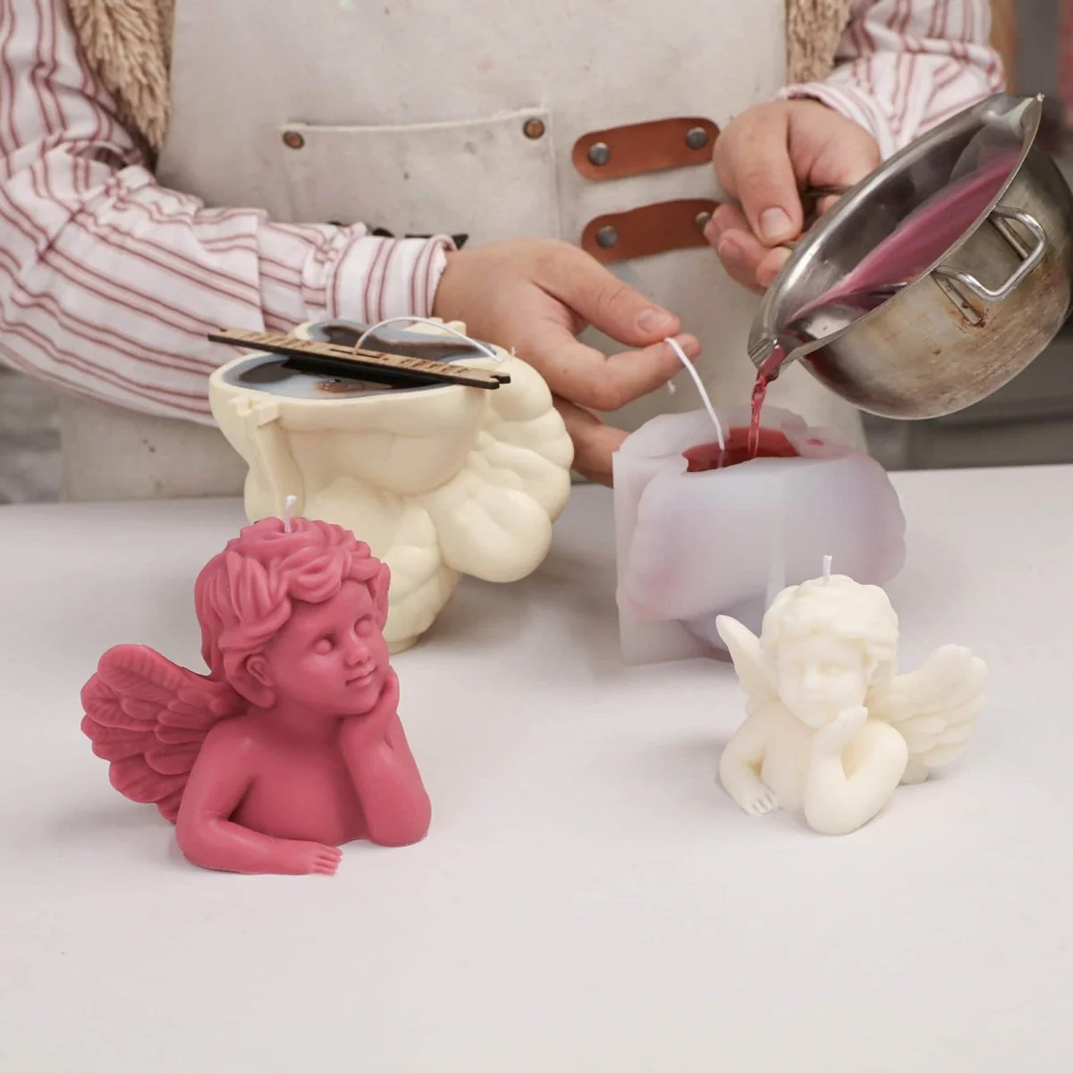 Dreamy Cherub Candle Silicone Mold Collection - Image 4