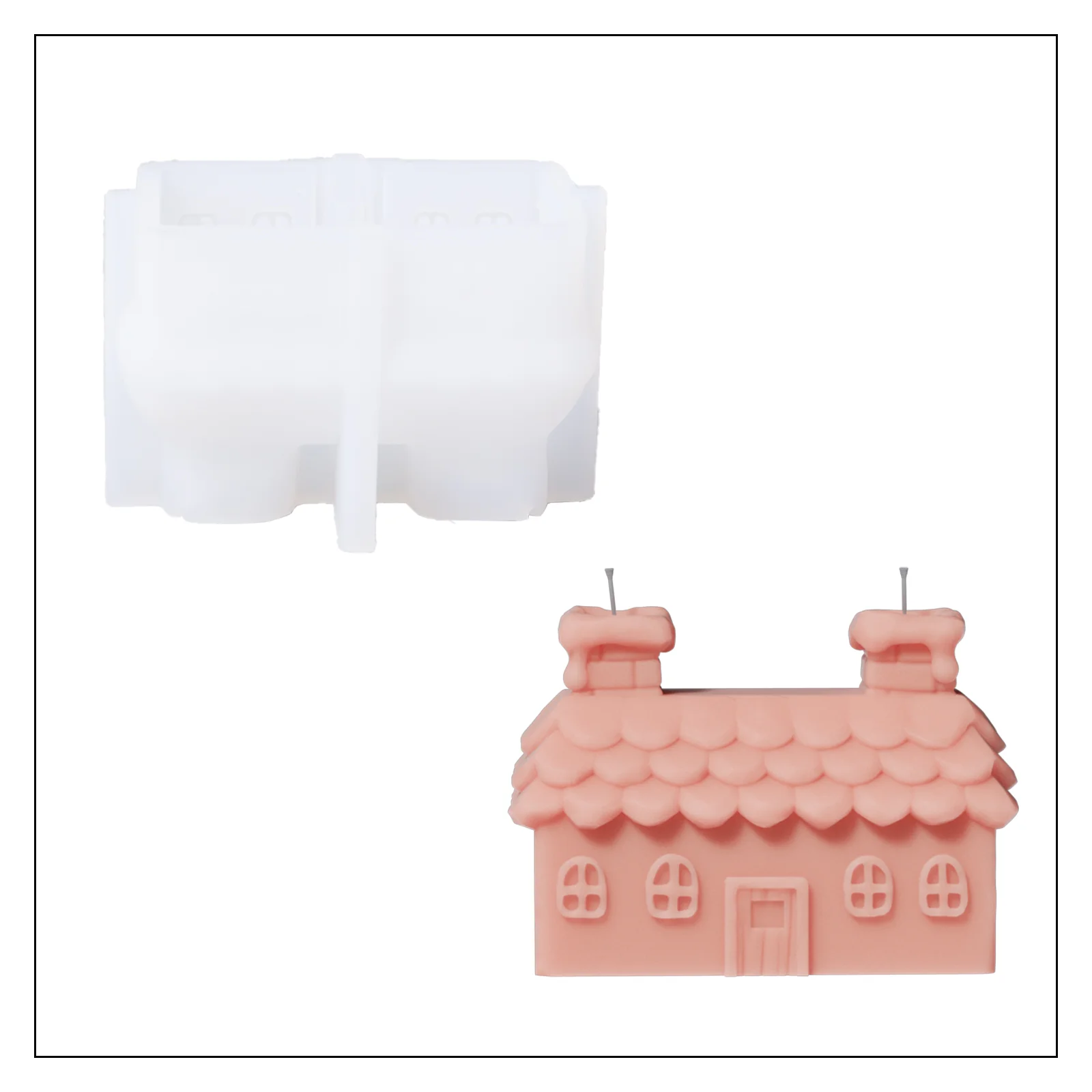 Cozy Miniature Dwelling House Candle Collection Silicone Mold - Image 10
