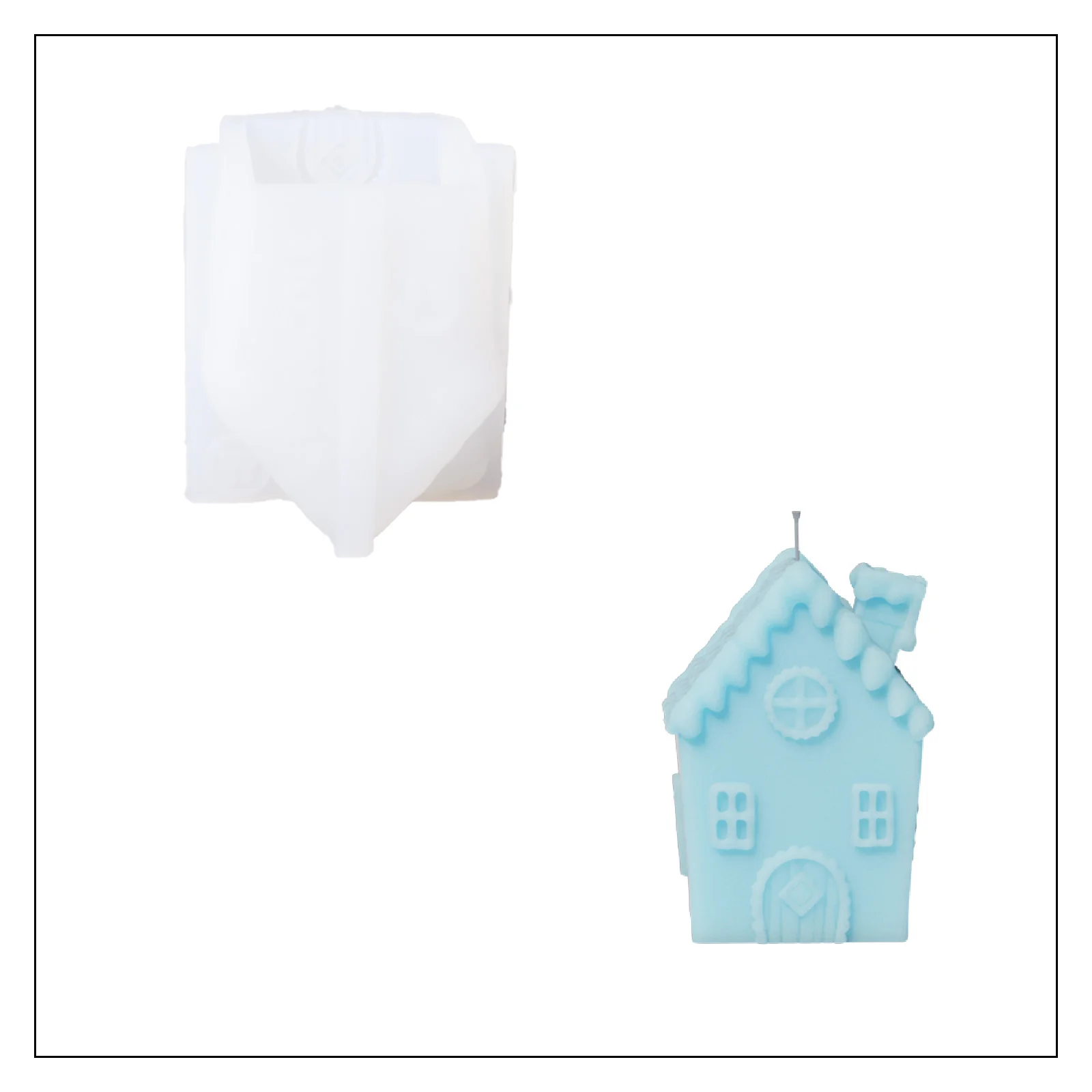 Cozy Miniature Dwelling House Candle Collection Silicone Mold - Image 9
