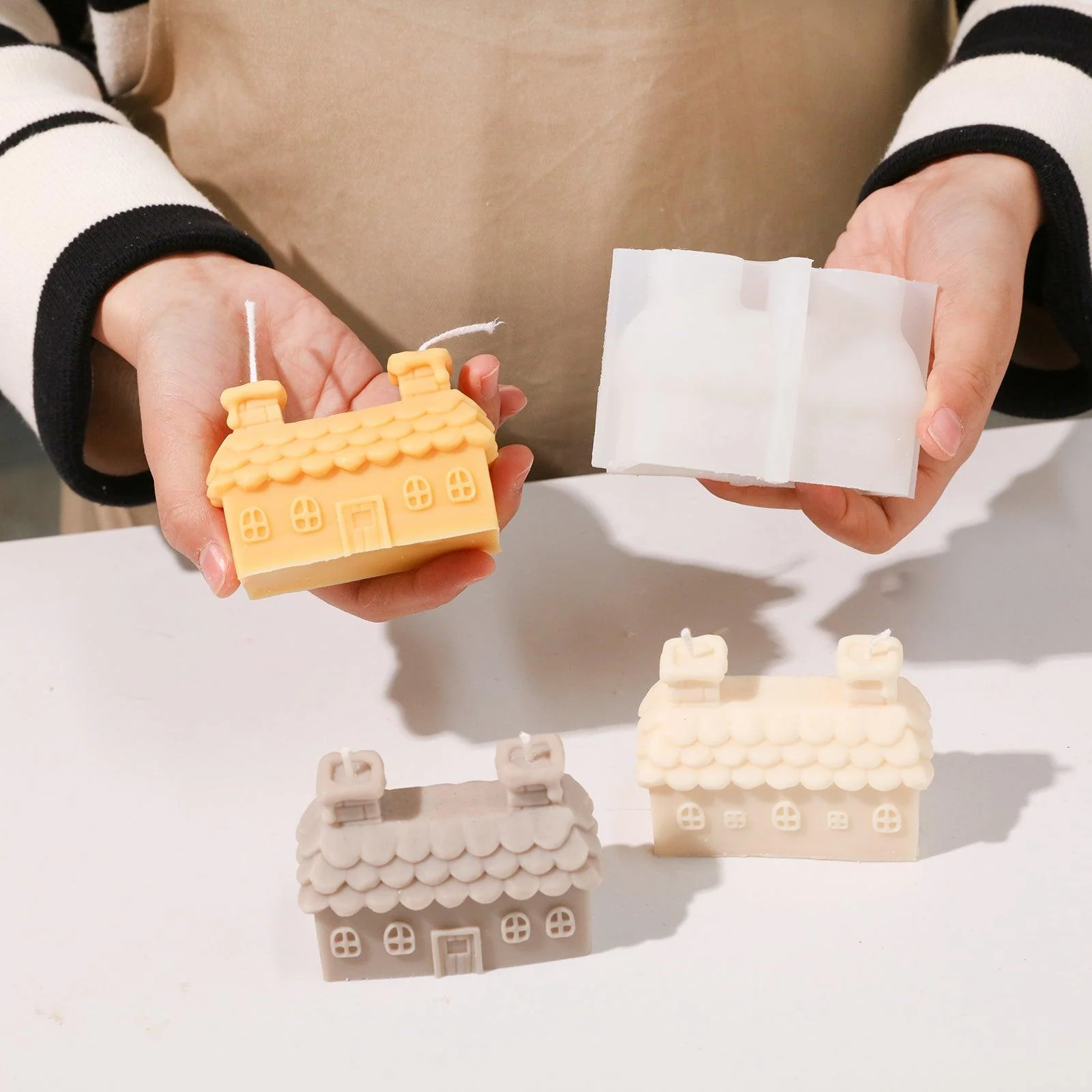 Cozy Miniature Dwelling House Candle Silicone Mold - Ⅱ - Image 2
