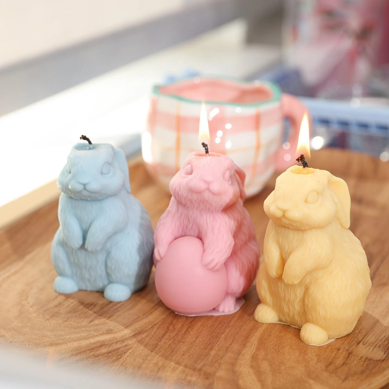 Easter Hoppy Bunny Candle Silicone Mold - Image 4