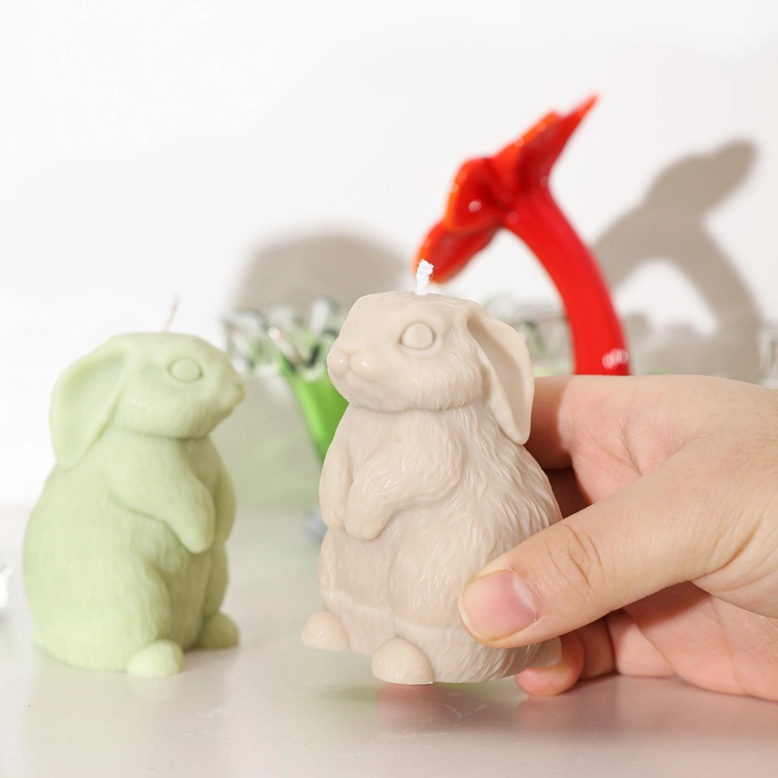 Easter Hoppy Bunny Candle Silicone Mold - Image 5