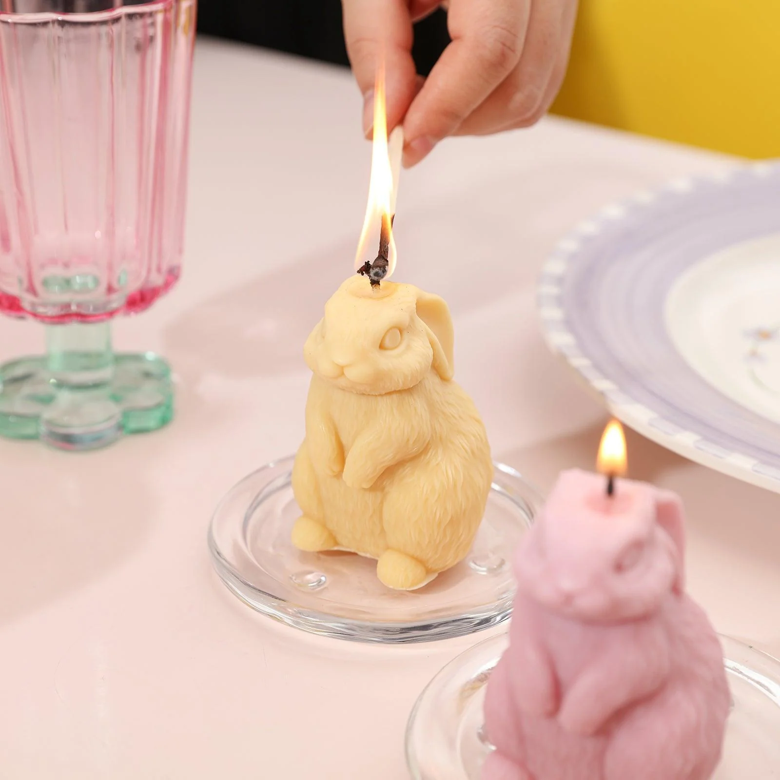 Easter Hoppy Bunny Candle Silicone Mold - Image 7
