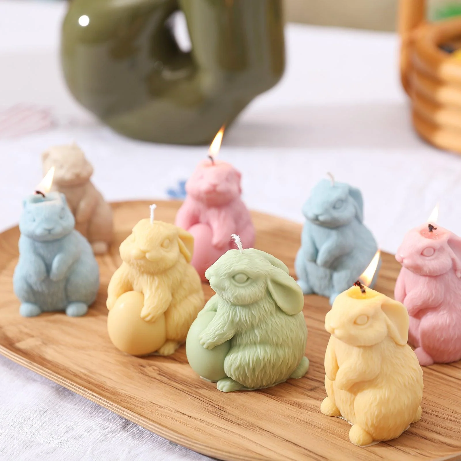 Easter Hoppy Bunny Candle Silicone Mold - Image 8