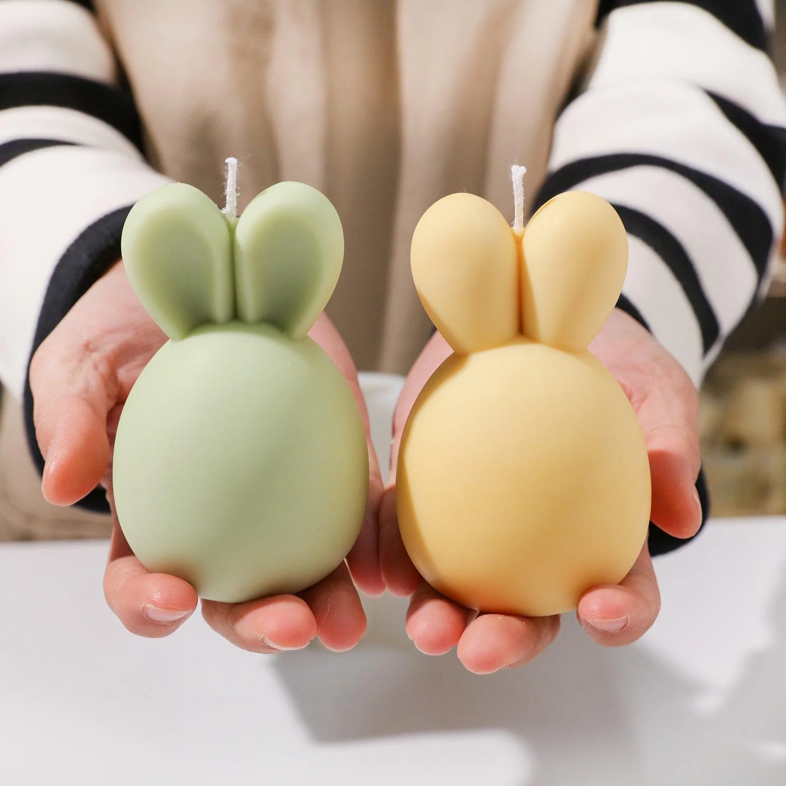 Hoppy Bunny- Eared Easter Egg Candle Silicone Mold - Image 7
