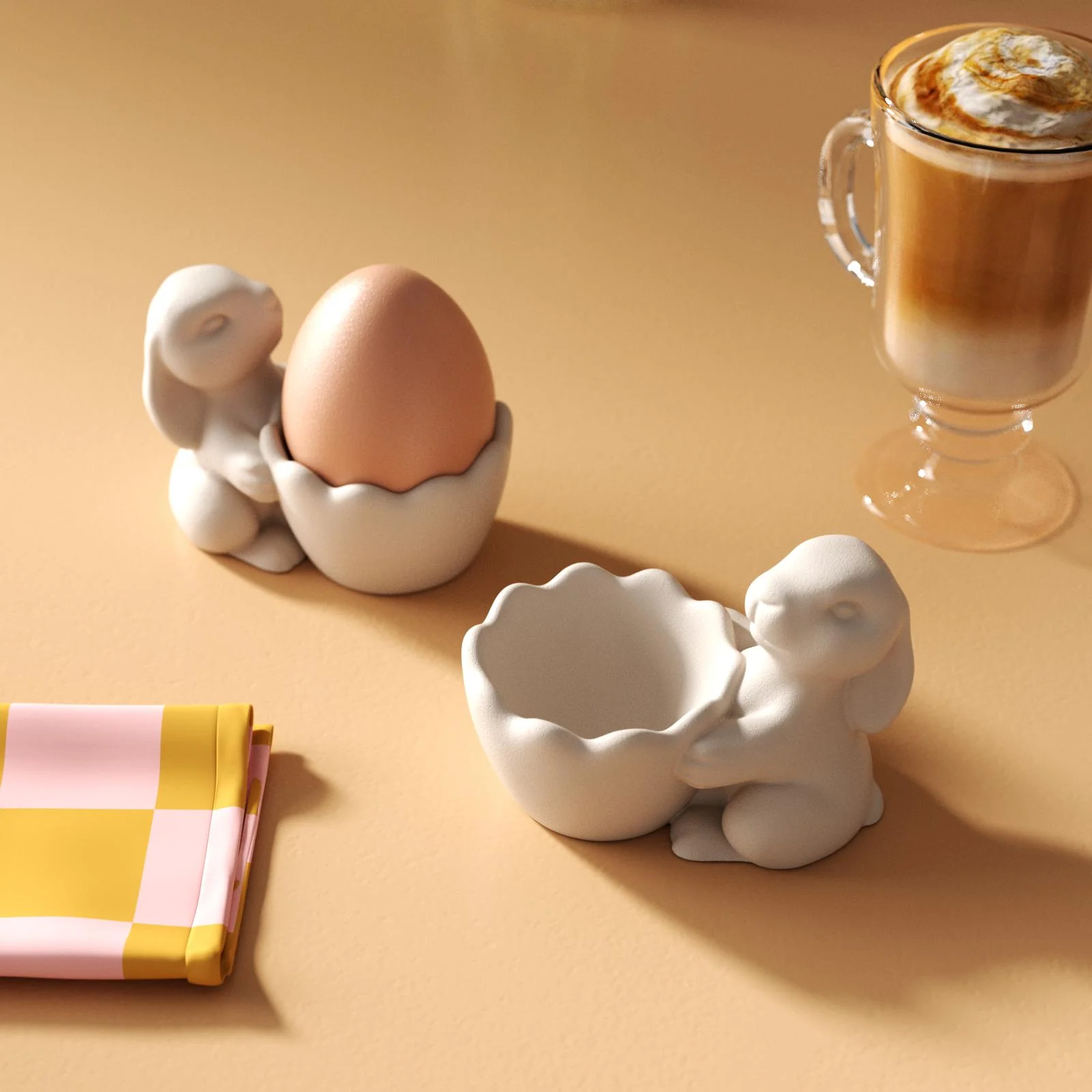 Easter Egg cup with Bunny Silicone Mold - Image 5