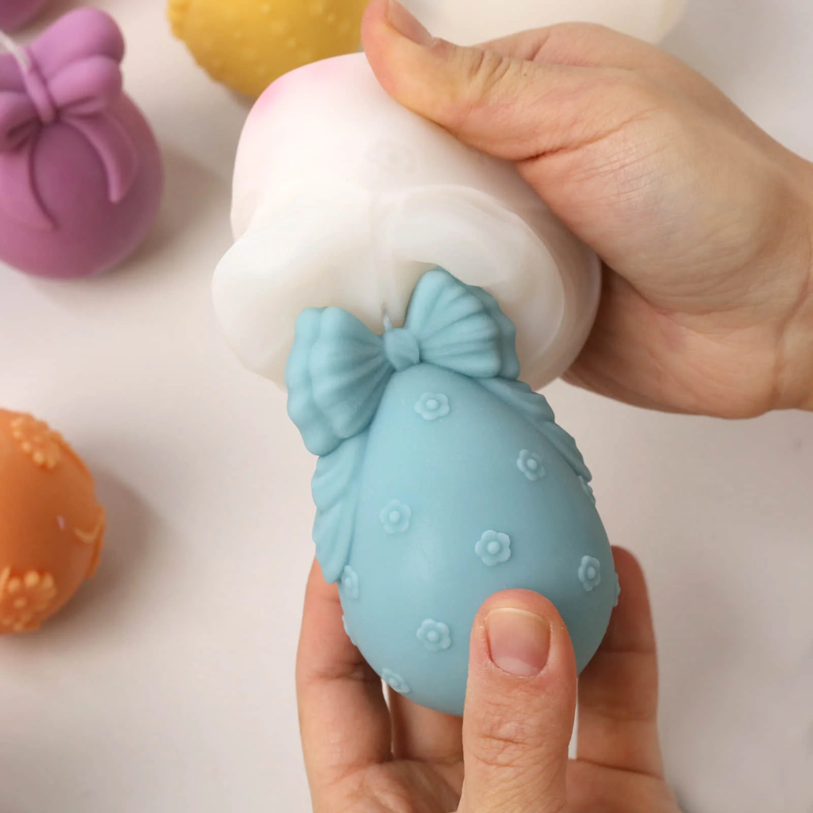 Easter's Floral Egg Delights Container Candle Silicone Mold Collection - Image 6