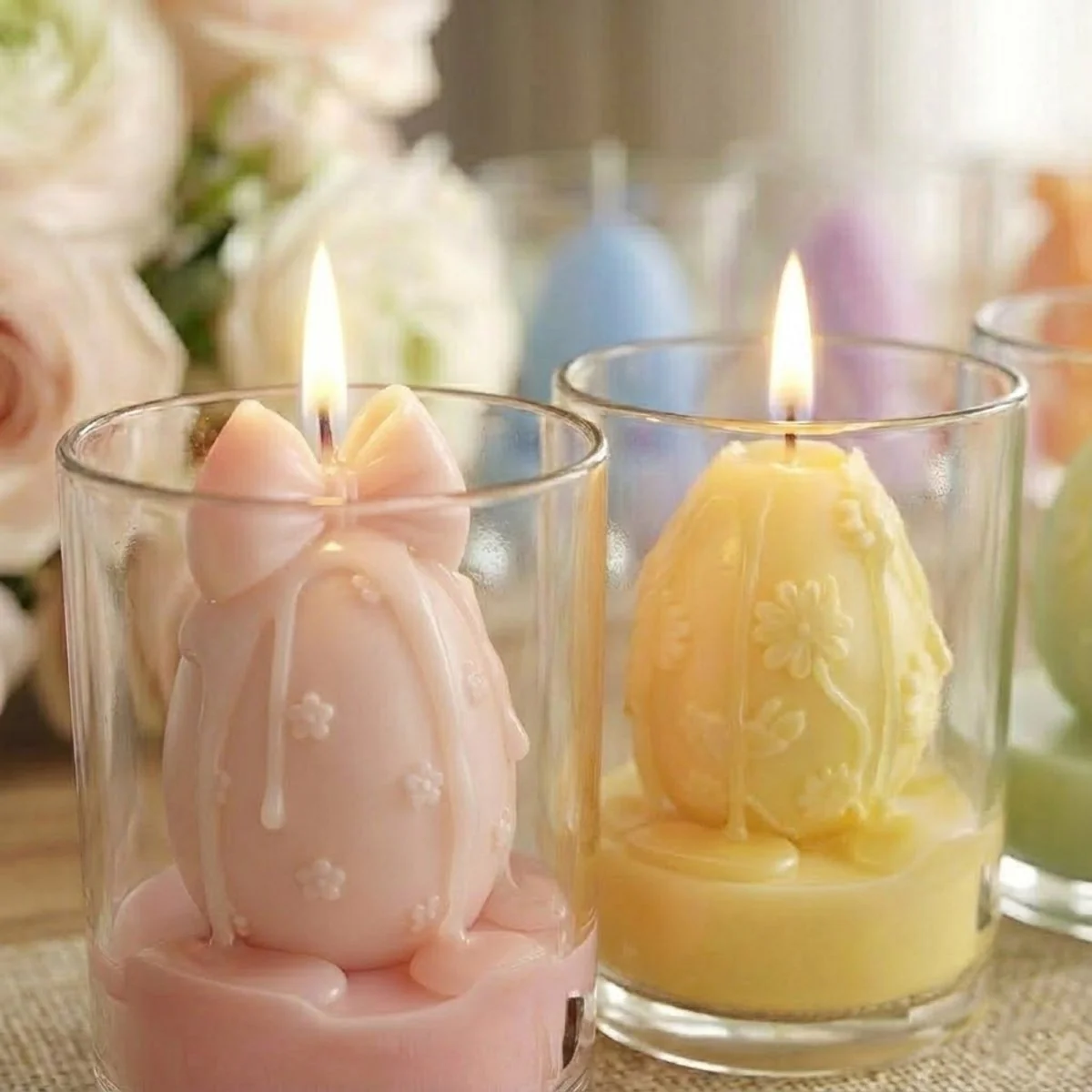 Easter's Floral Egg Delights Container Candle Silicone Mold Collection - Image 8