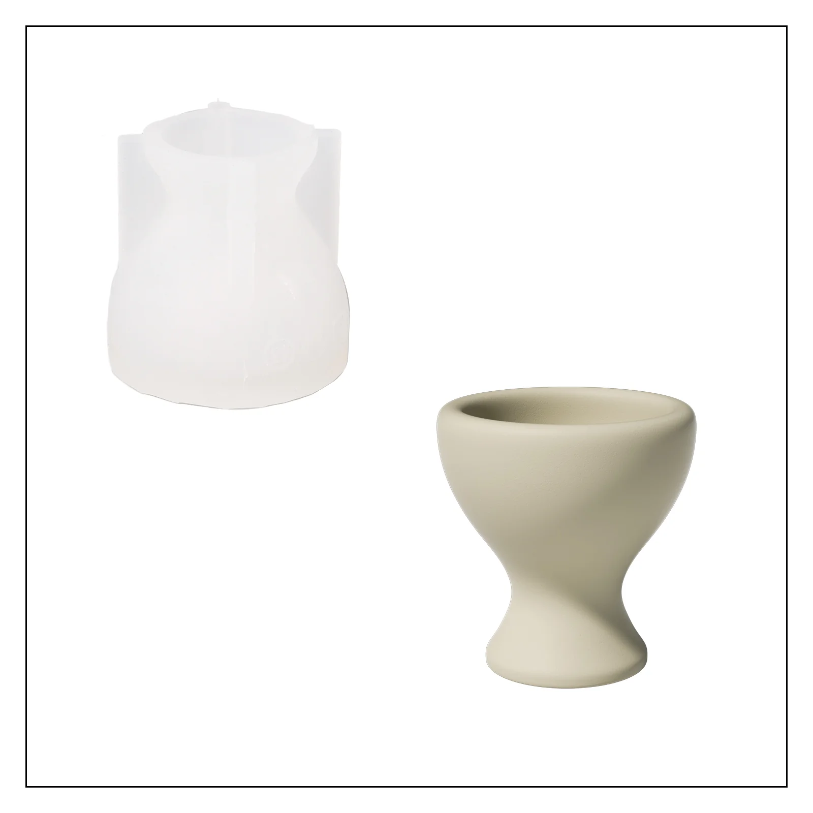 Egg Cup Holder Concrete Silicone Mold - Image 11