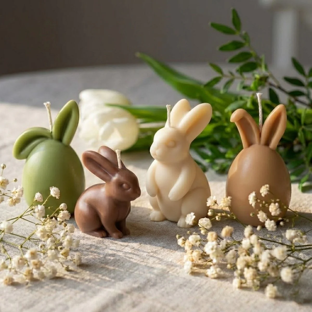 The Bunny Egg Parade Candle Silicone Mold Collection - Image 3