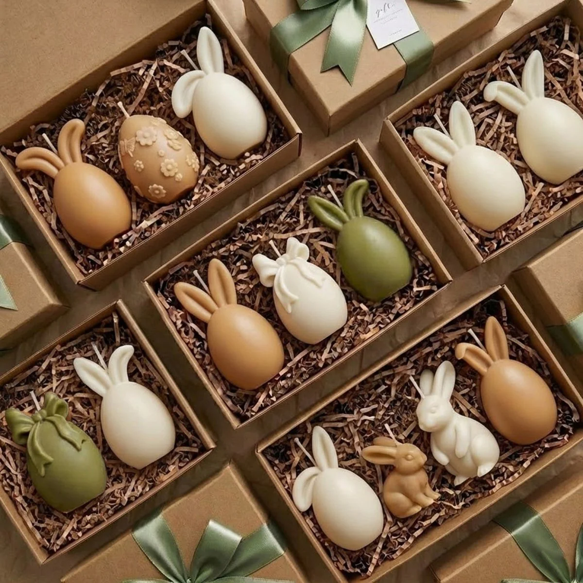 The Bunny Egg Parade Candle Silicone Mold Collection - Image 4