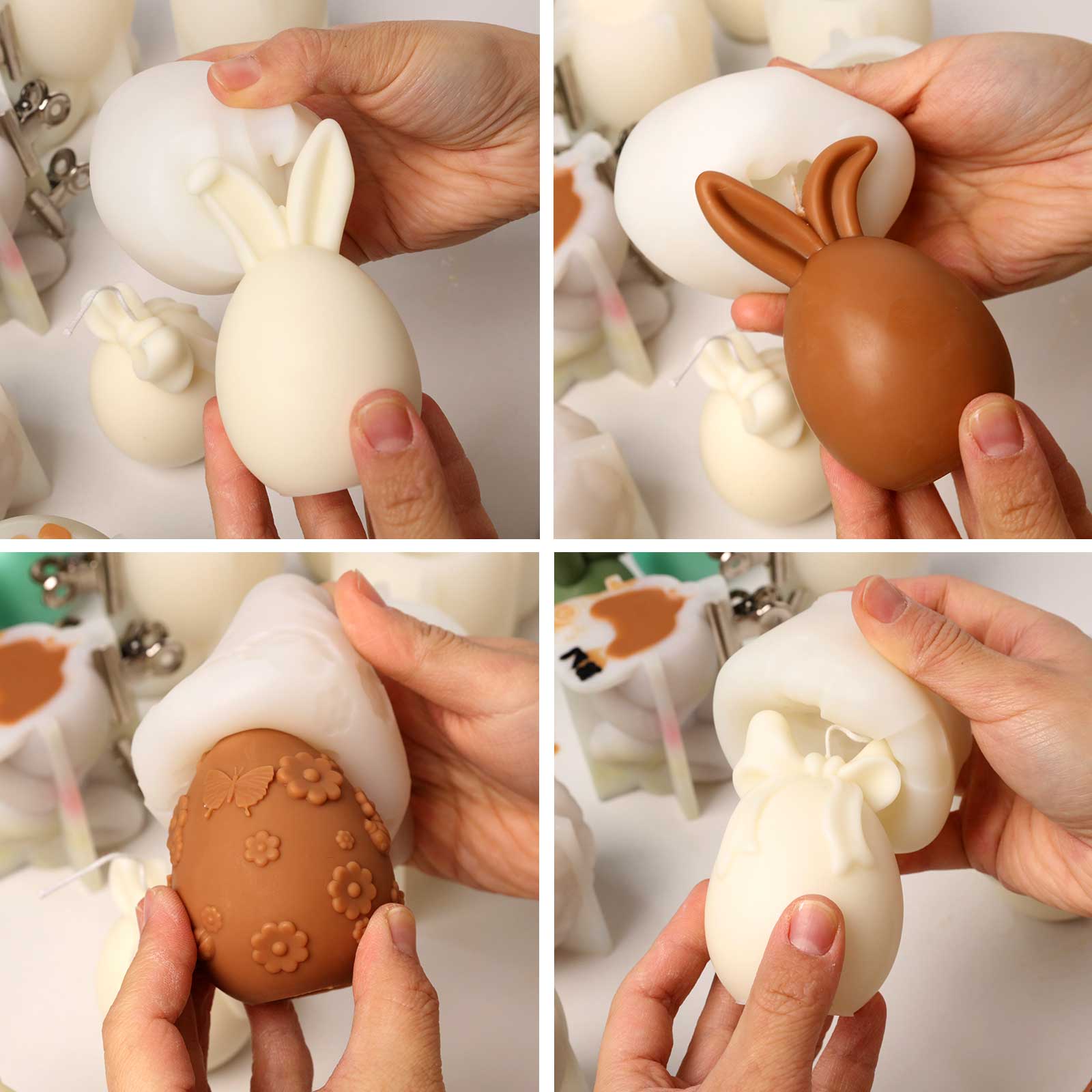The Bunny Egg Parade Candle Silicone Mold Collection - Image 5