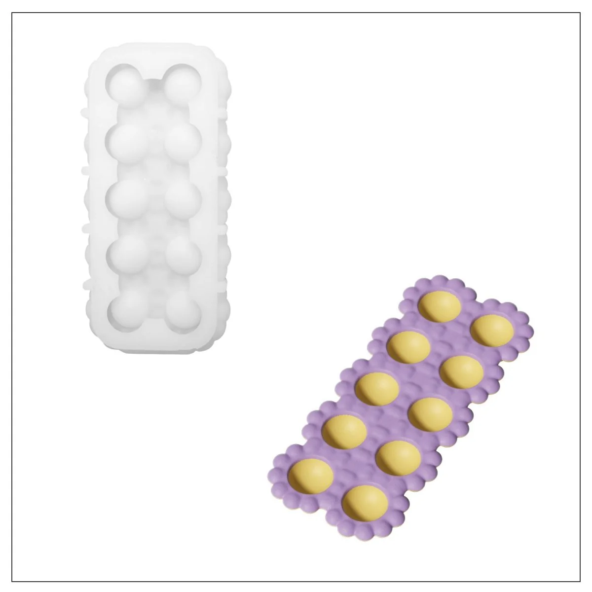 10-Egg Bubbly Bloom Egg Tray Mold - Image 7