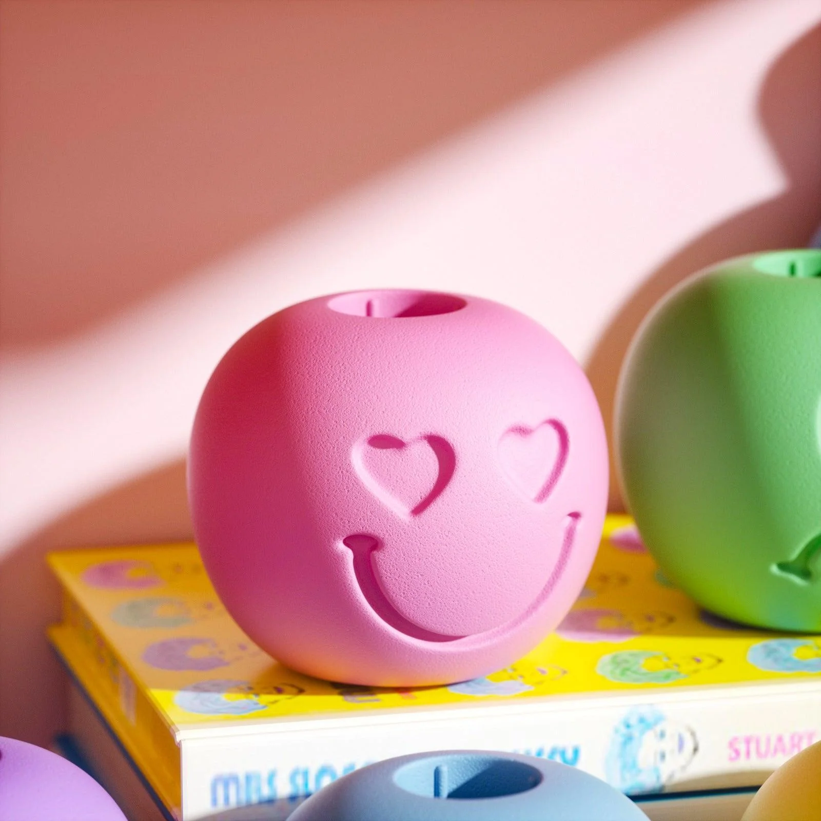 Heart-eyed Face Taper Candle Holder Silicone Mold - Image 6
