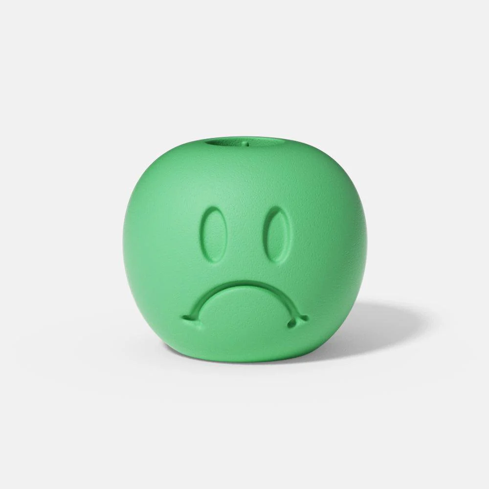 Sad Face Taper Candle Holder Silicone Mold
