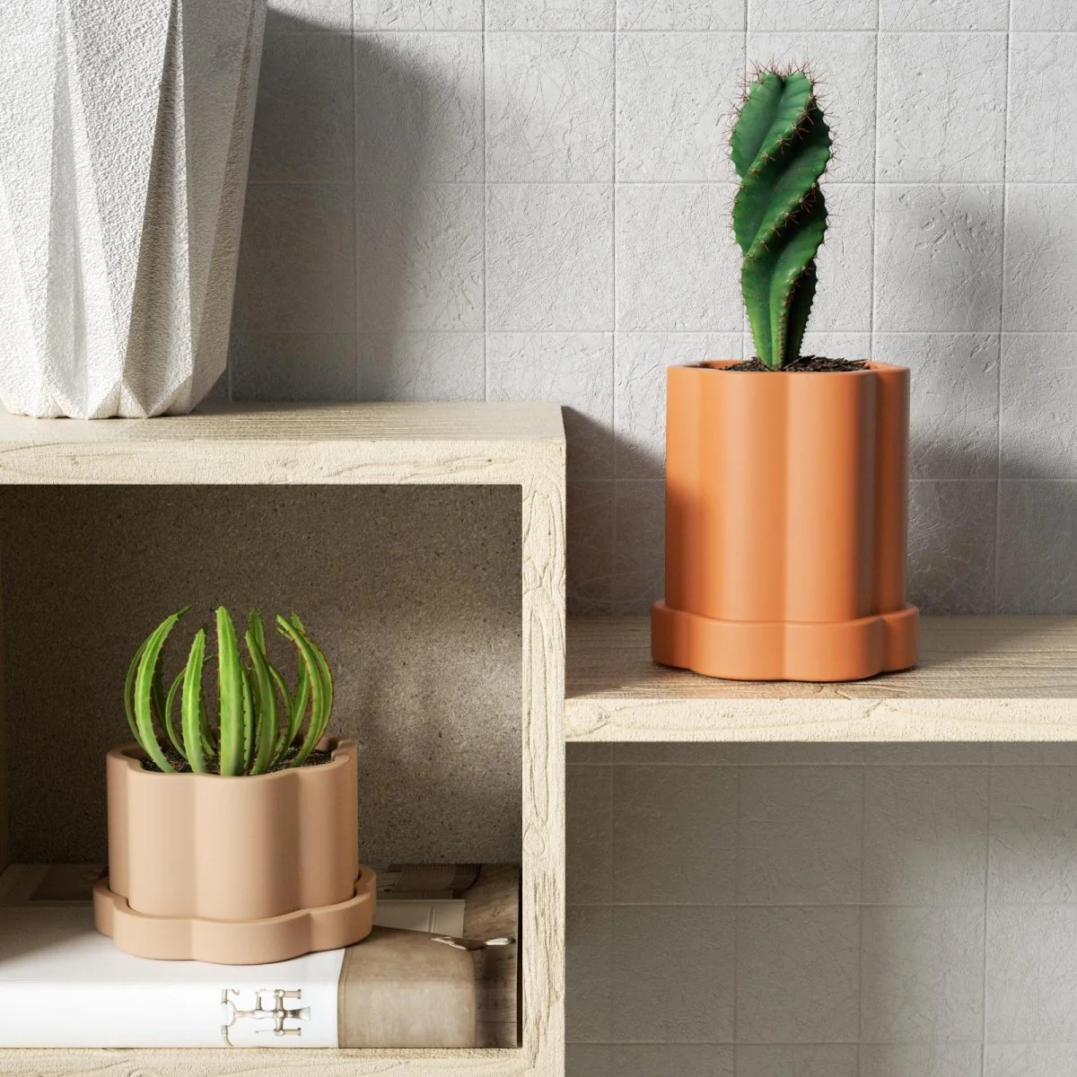 Floral Column Plant Pot Silicone Mold - Image 7