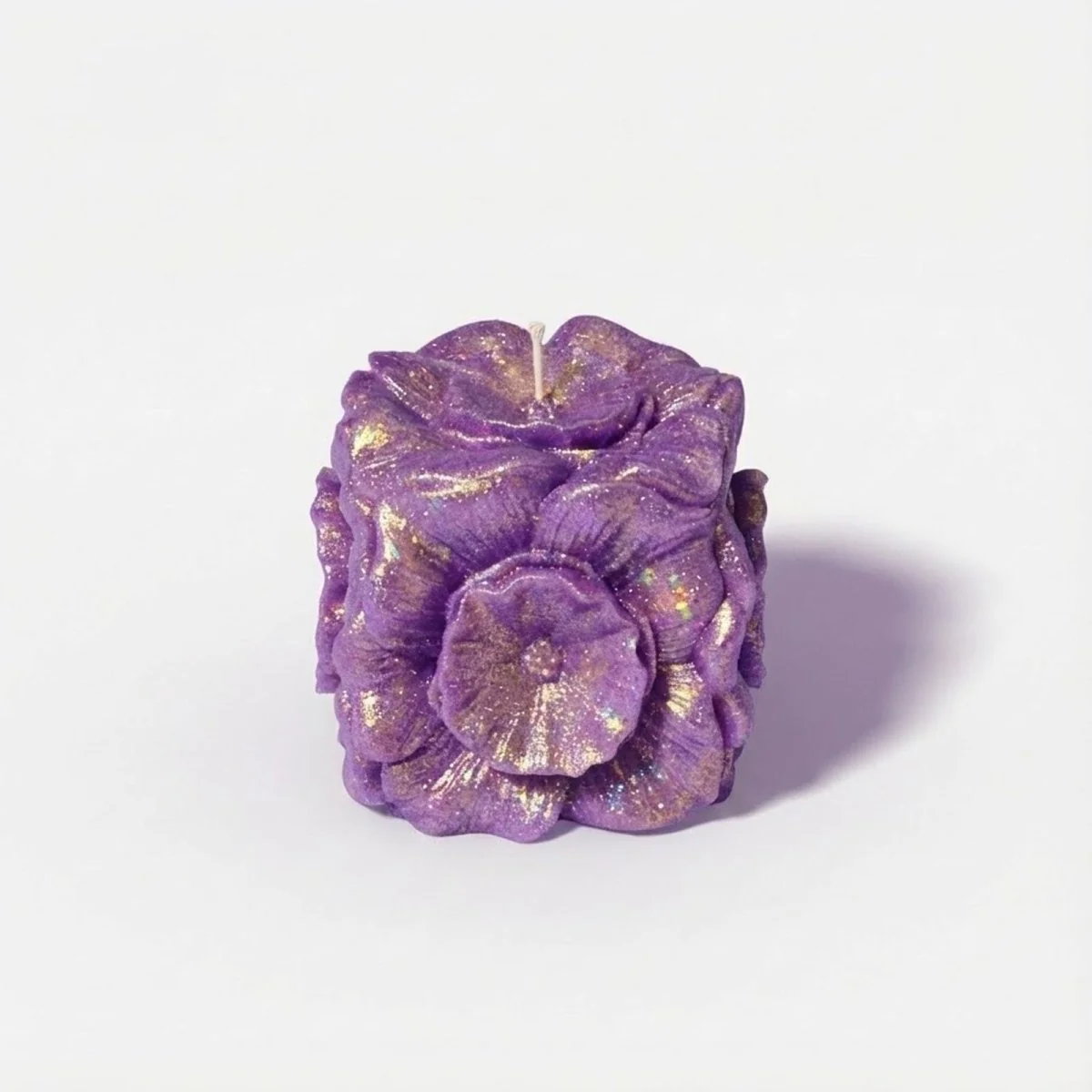 Floral Cube Candle Silicone Mold