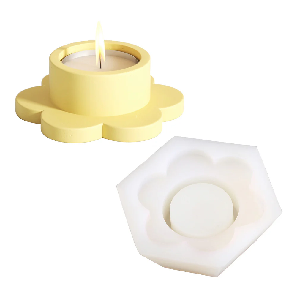Floral Tea Light Candle Holder Mould - Image 8
