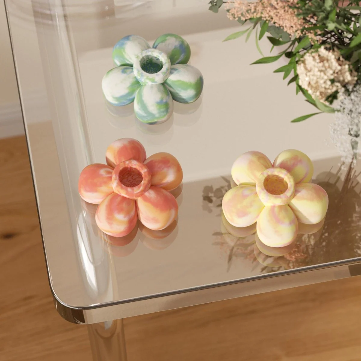 BLOSSOM Sunset Candle Holder - Blush & Buttercream - Image 6