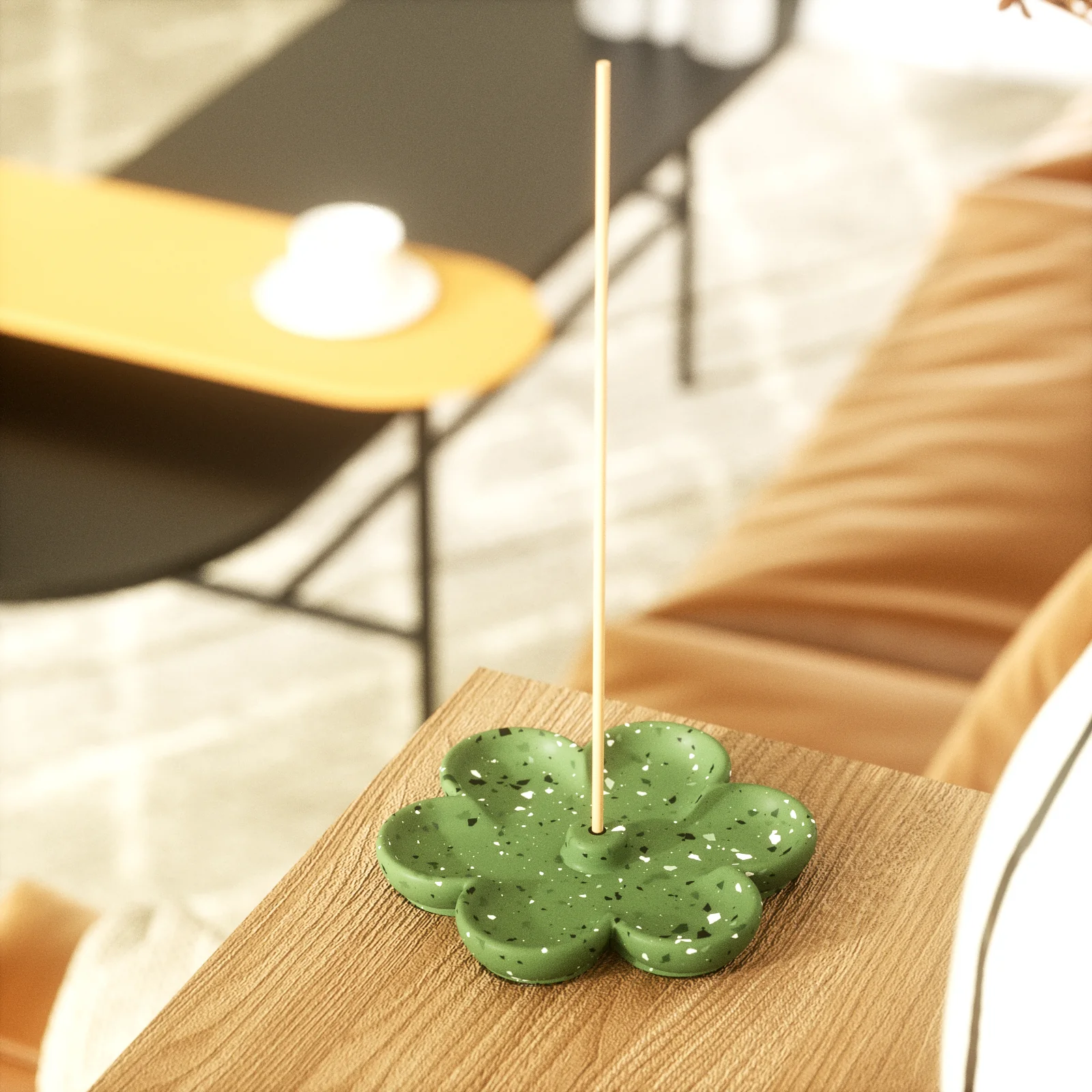 Flower Shape Concrete Incense Holder Silicone Mold - Image 5