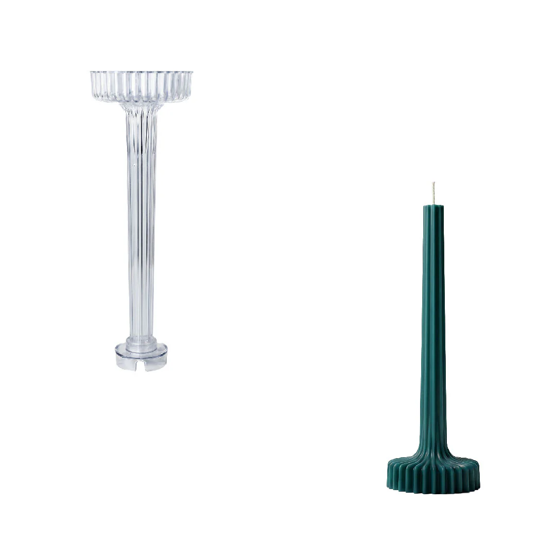 Fluted Pedestal Acrylic Candle Mold - Image 9