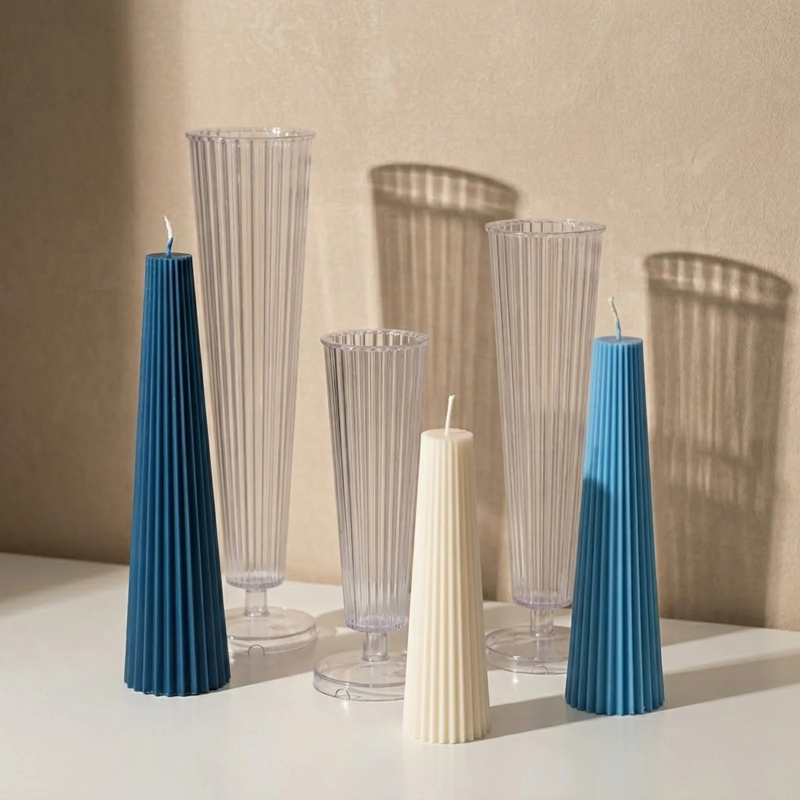 Fluted Spire Acrylic Candle Mold - Image 6