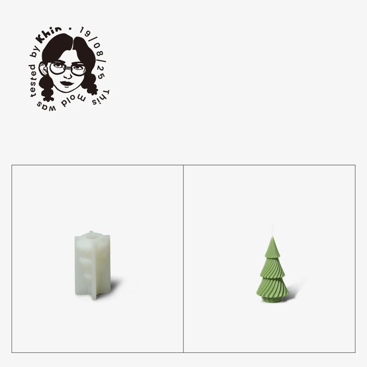 Gently Used Christmas Tree Candle Silicone Mold - Image 12