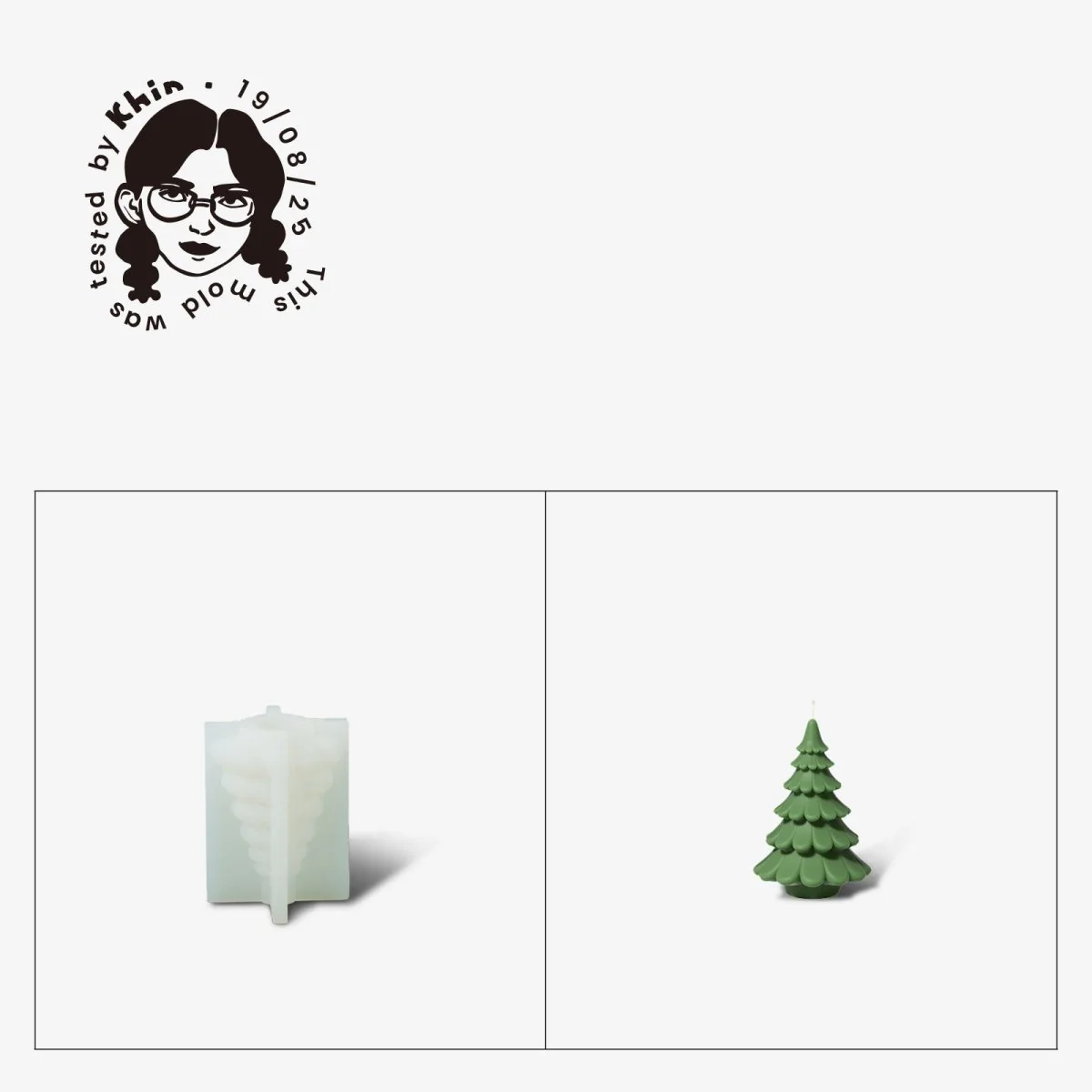 Gently Used Christmas Tree Candle Silicone Mold - Image 15