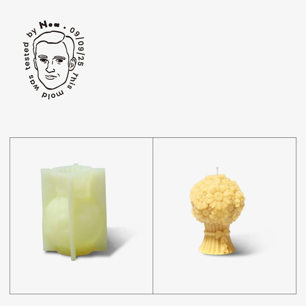 Gently Used Eternal Bloom Candle Silicone Mold Collection - Image 11