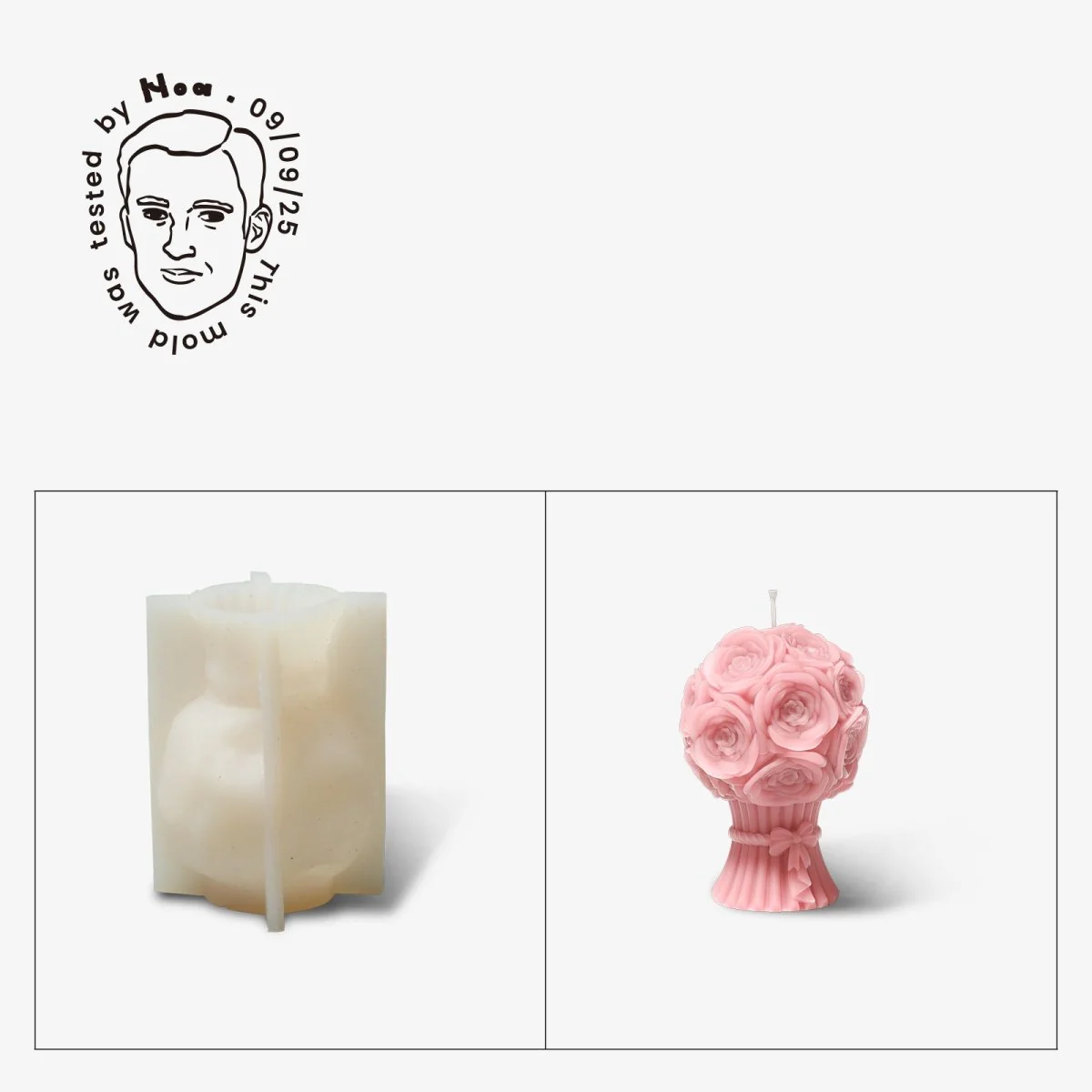 Gently Used Eternal Bloom Candle Silicone Mold Collection - Image 12