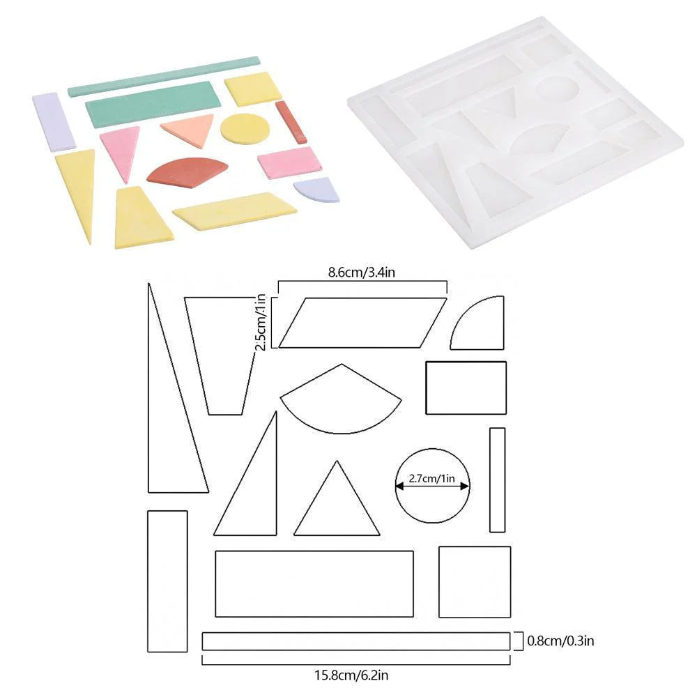 Concrete Tray with Decorative Accessories Silicone Mold Kits - Image 12