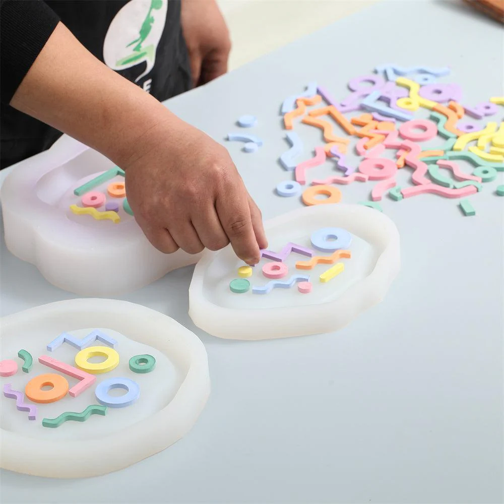 Concrete Tray with Decorative Accessories Silicone Mold Kits - Image 4
