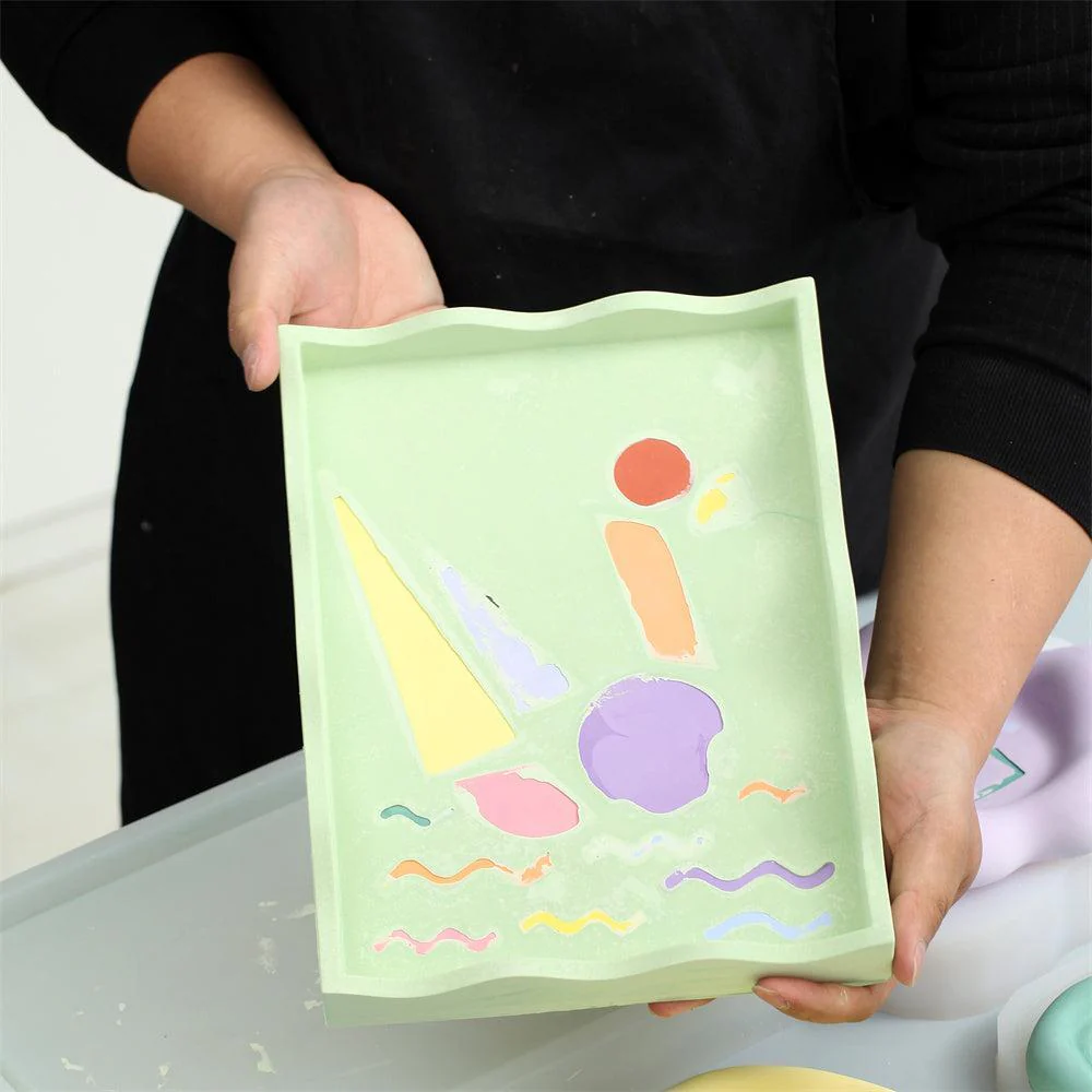 Concrete Tray with Decorative Accessories Silicone Mold Kits - Image 5
