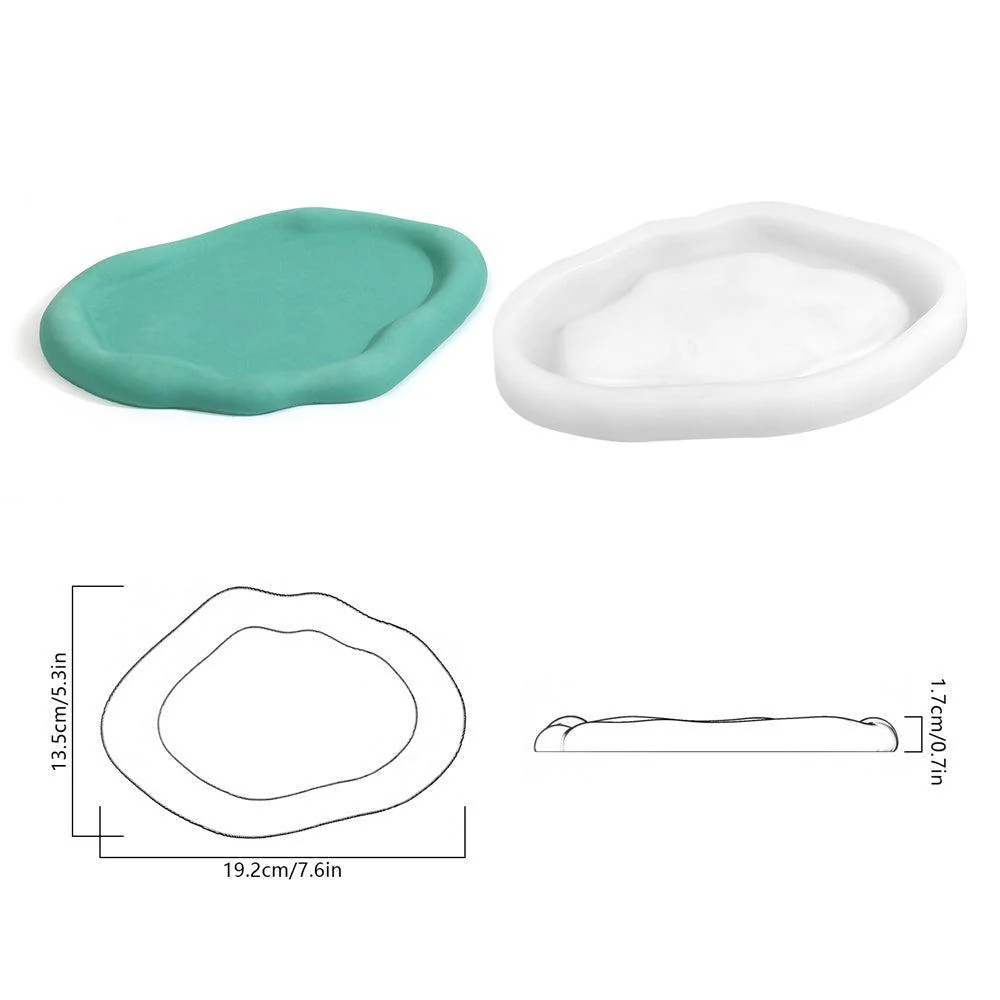 Concrete Tray with Decorative Accessories Silicone Mold Kits - Image 7