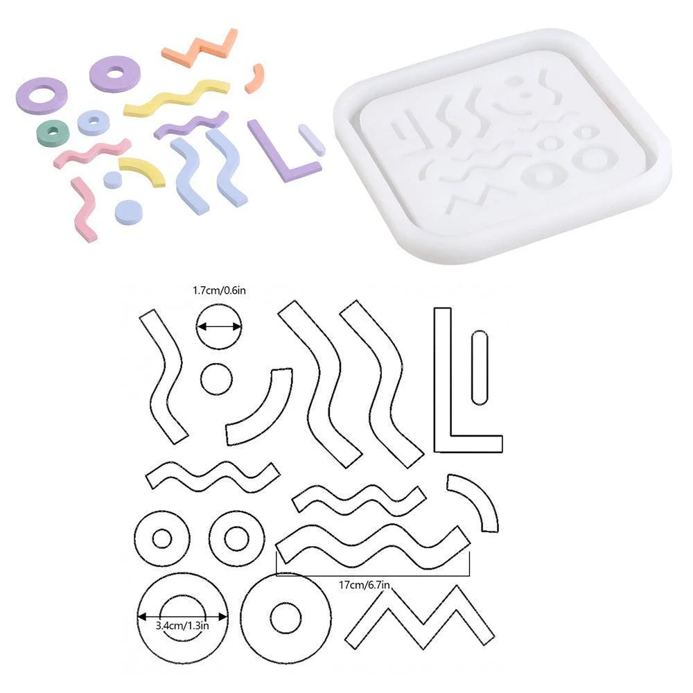 Concrete Tray with Decorative Accessories Silicone Mold Kits - Image 9