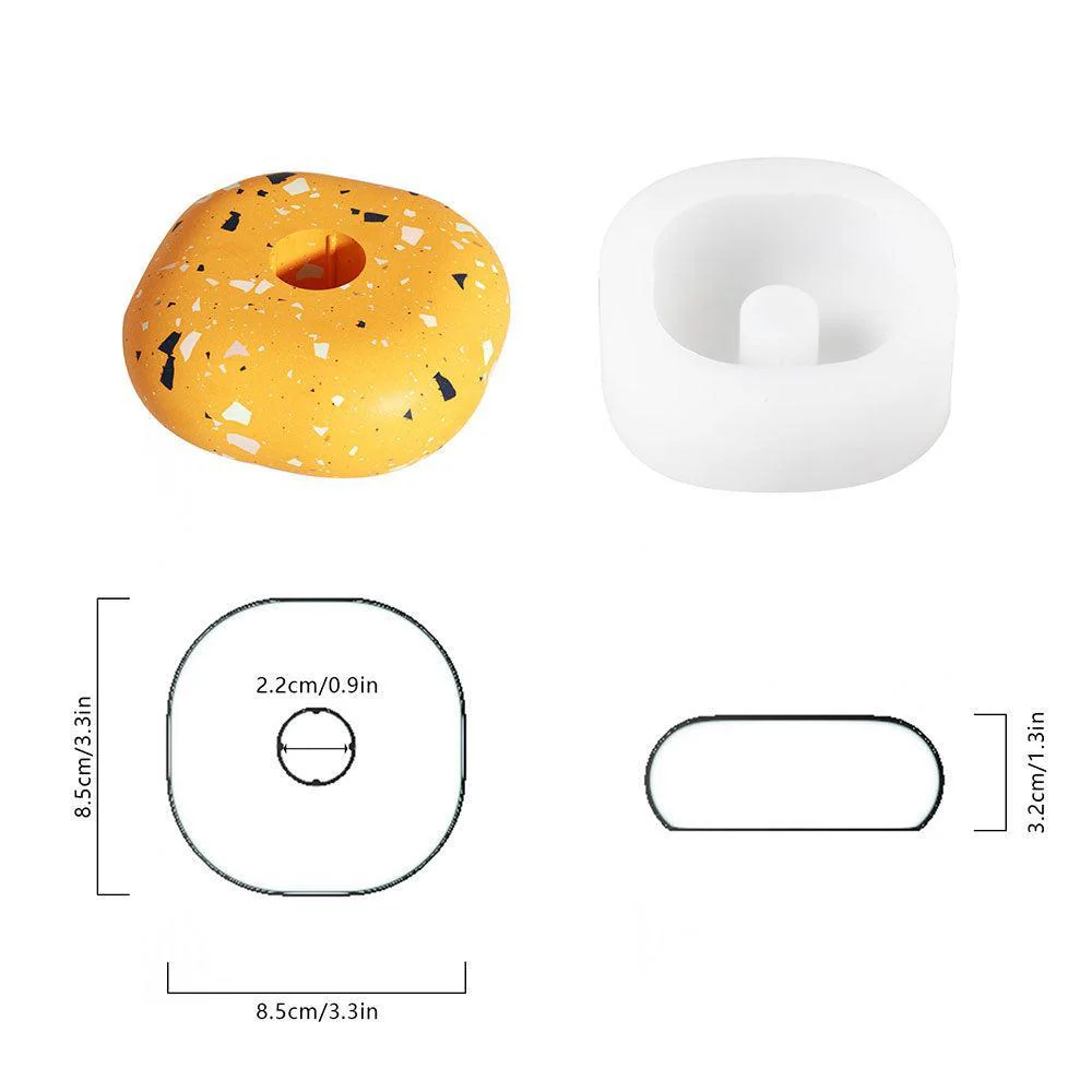 Geometric Taper Candle Holder Silicone Mold - Image 10