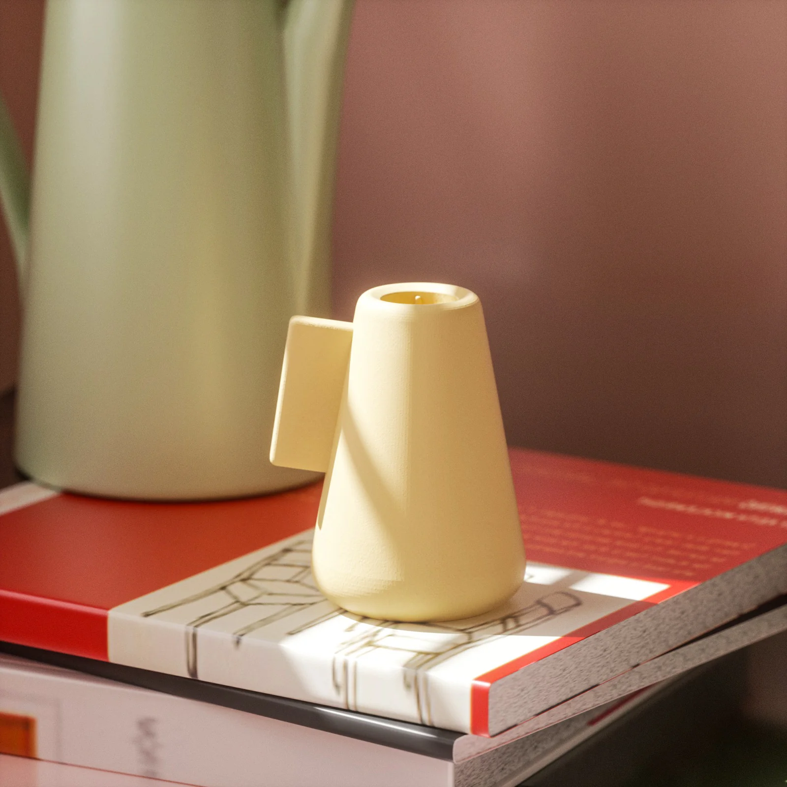 Medium Geometric Taper Candle Holder Silicone Mold - Image 4