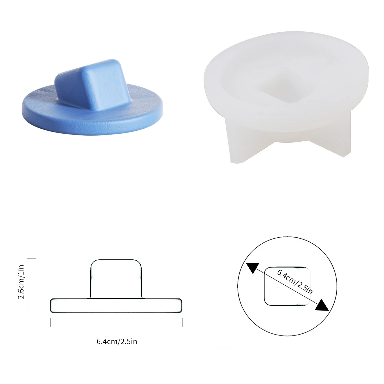 Geometric Candle Jar with Lid Silicone Mould - Image 9