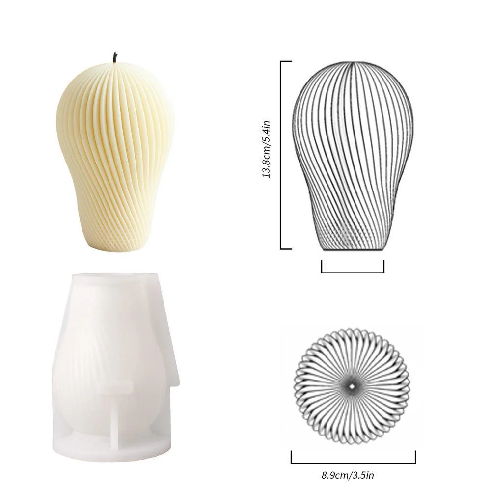 Spiral Balloon Candle Silicone Mould - Image 6