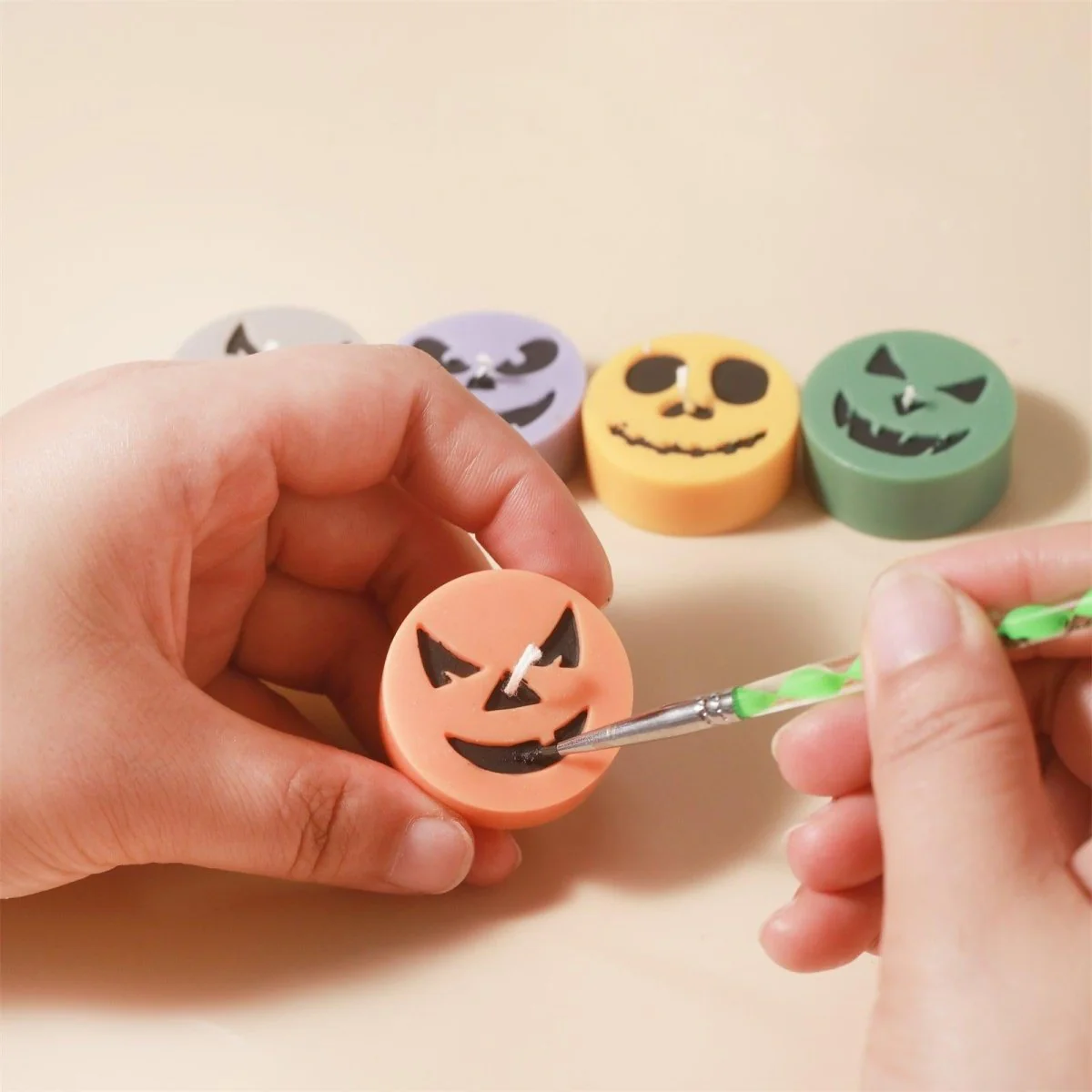Haunted Grins Tealight Candle Silicone Mold Collection for Halloween - Image 4