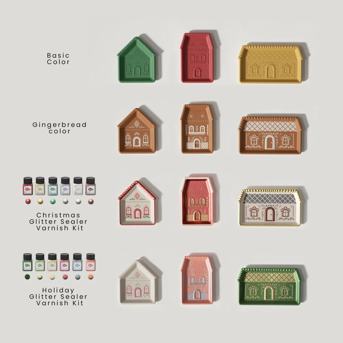 Gingerbread Cottage Tray Silicone Mold Collection - Image 8
