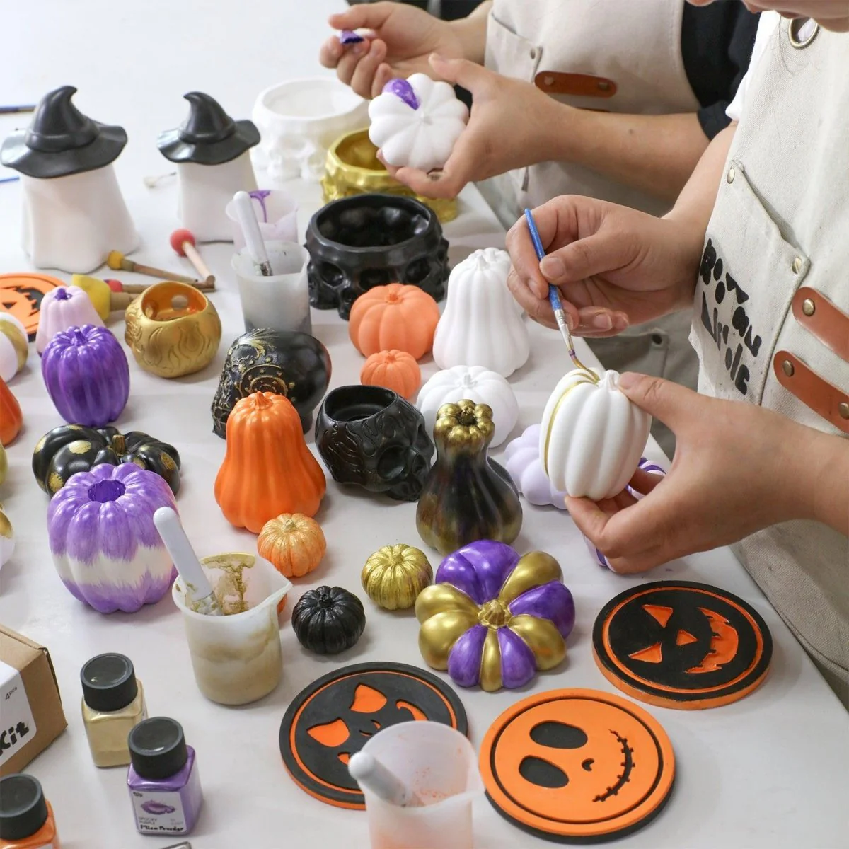 Glitter Colorable Acrylic Gloss Sealer Varnish with Mica Powder Kit-4 of Halloween Colors - Image 3