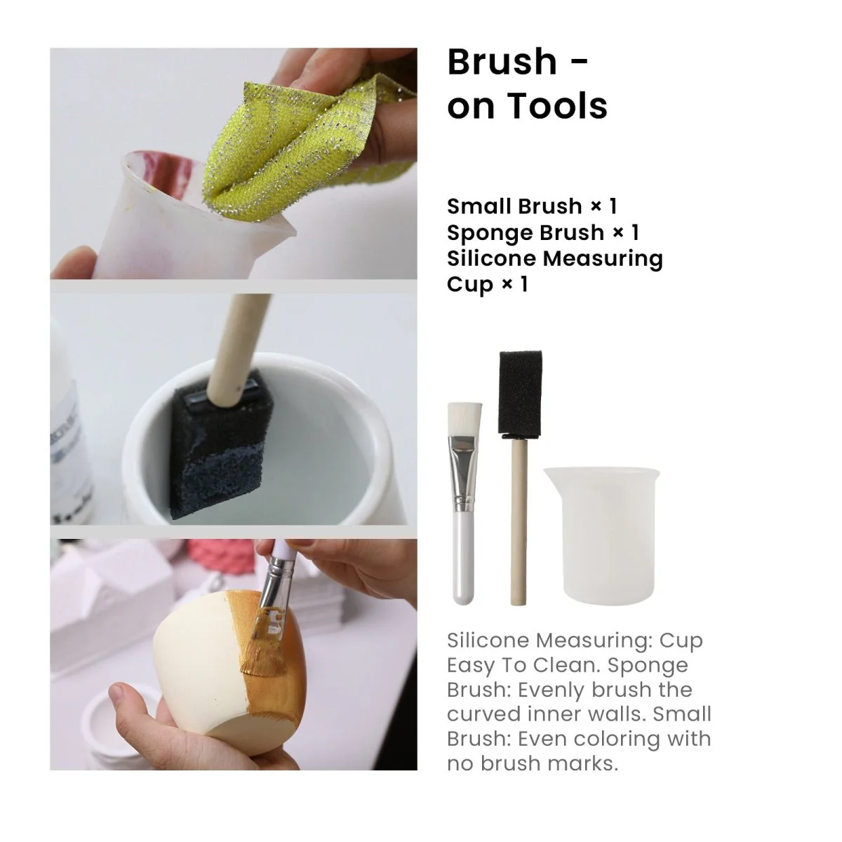 Glitter Colorable Acrylic Gloss Sealer Varnish with Mica Powder Kit- 6 of Christmas Colors - Image 9