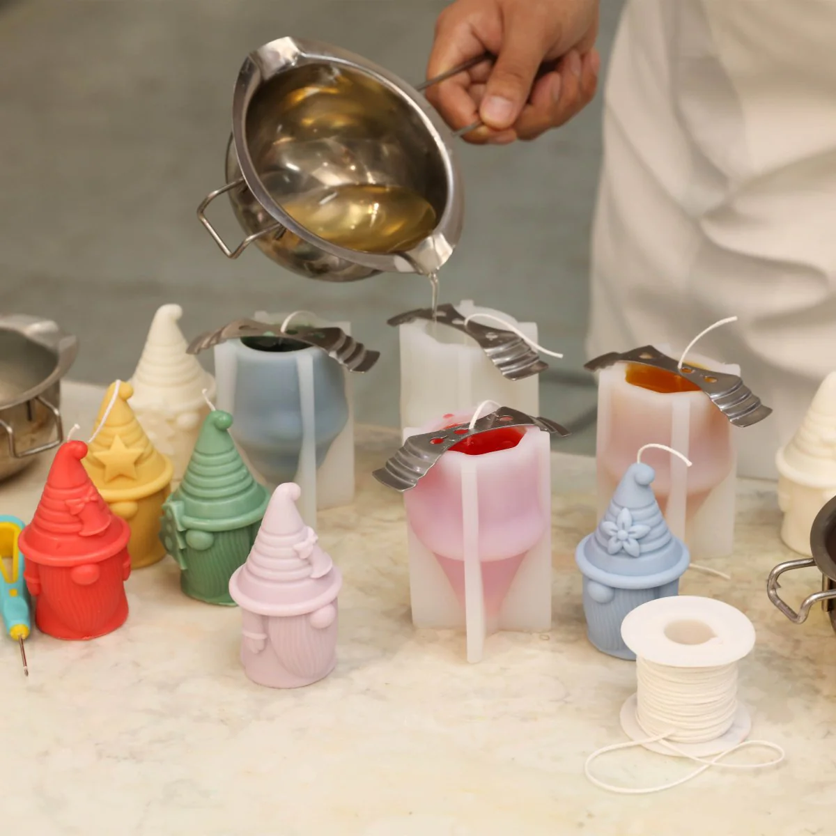 Gently Used Gnome Parade Candle Silicone Molds Collection - Image 3