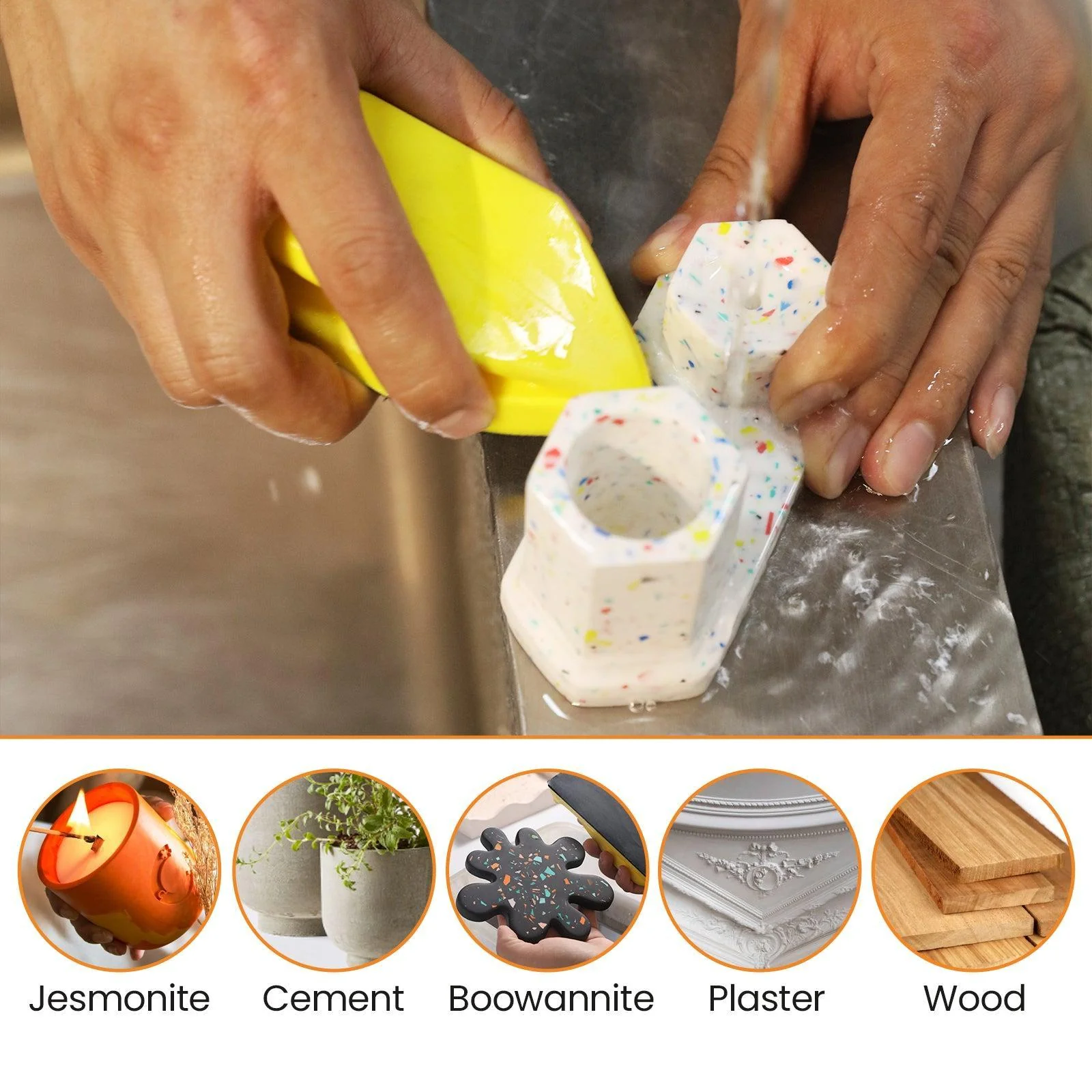 Wet&Dry Right Angle / Sharp Angle Hand Sander/Sanding Block - Image 7