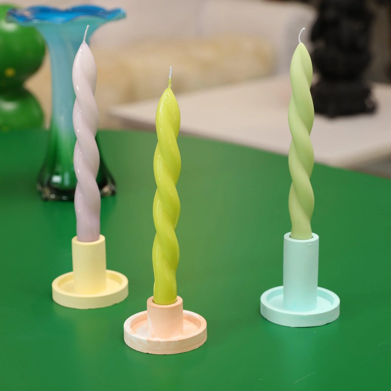 Thick Braided Spiral Taper Candle Silicone Mold - Image 6