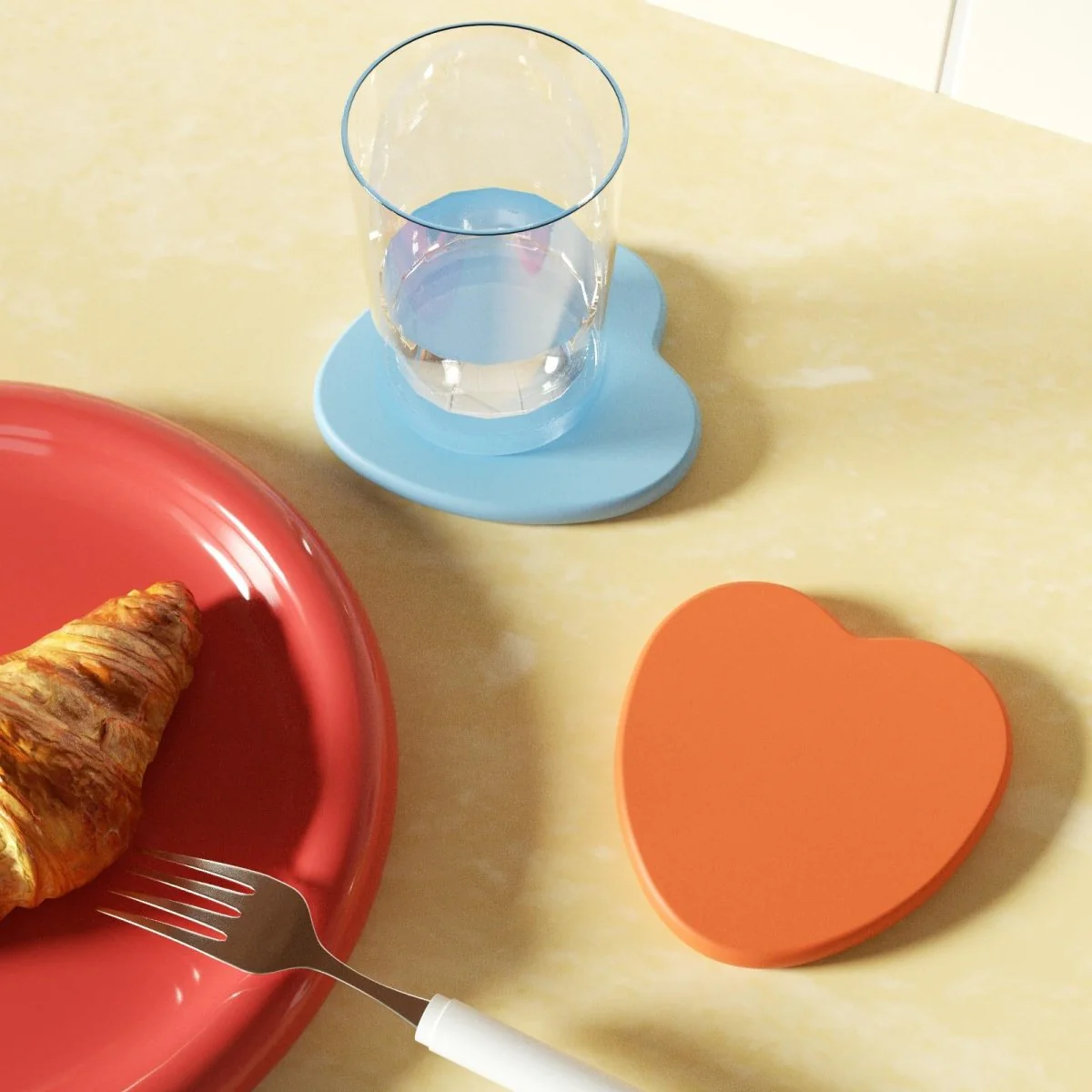 Bubbly Heart Coaster Silicone Mold - Image 4