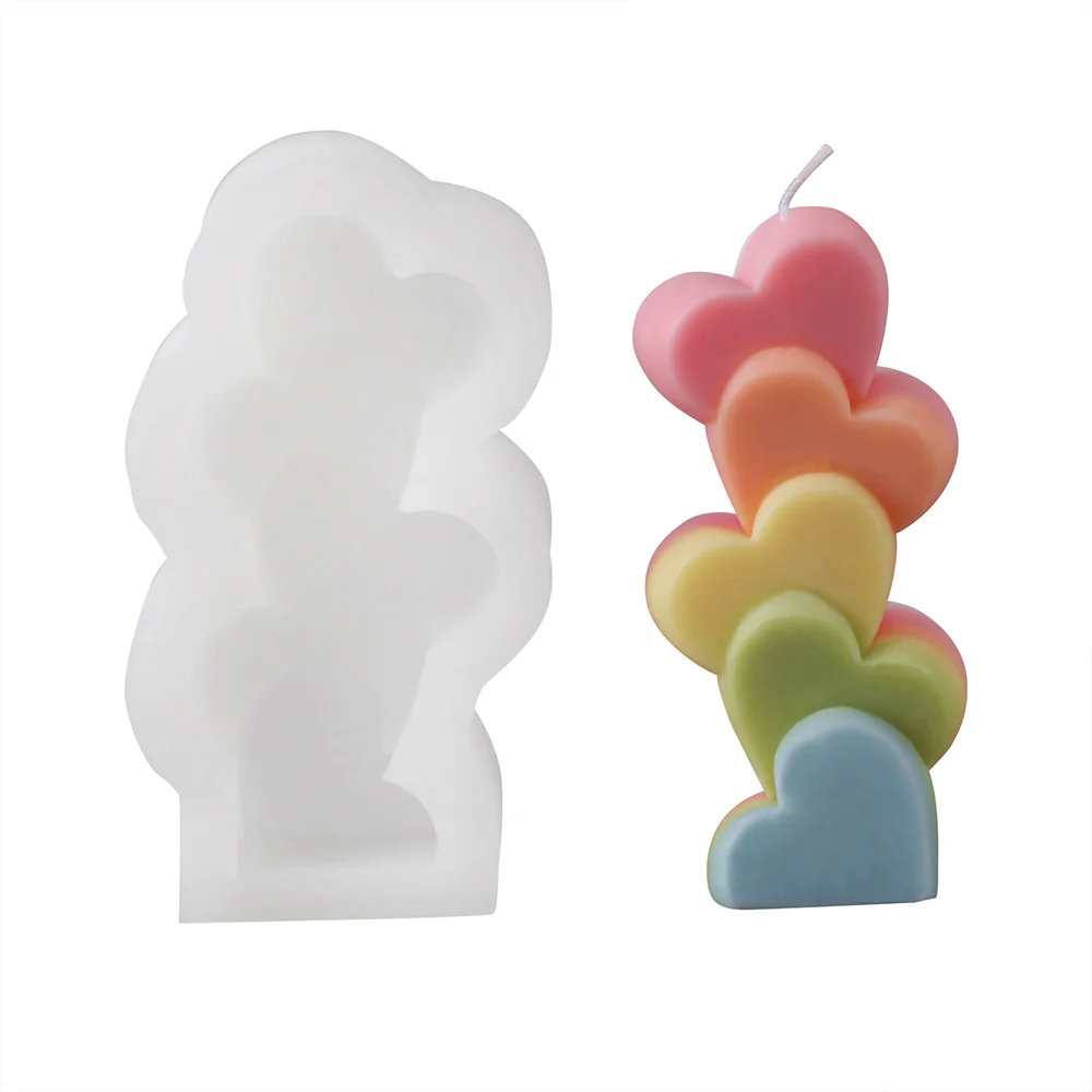 Heart Shape Candle Silicone Mold Collection - Image 9
