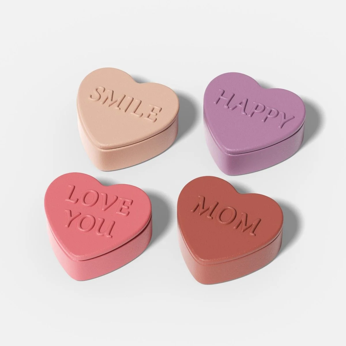 Heartfelt Love for Mom - Heart Storage Jar Silicone Mold Collection