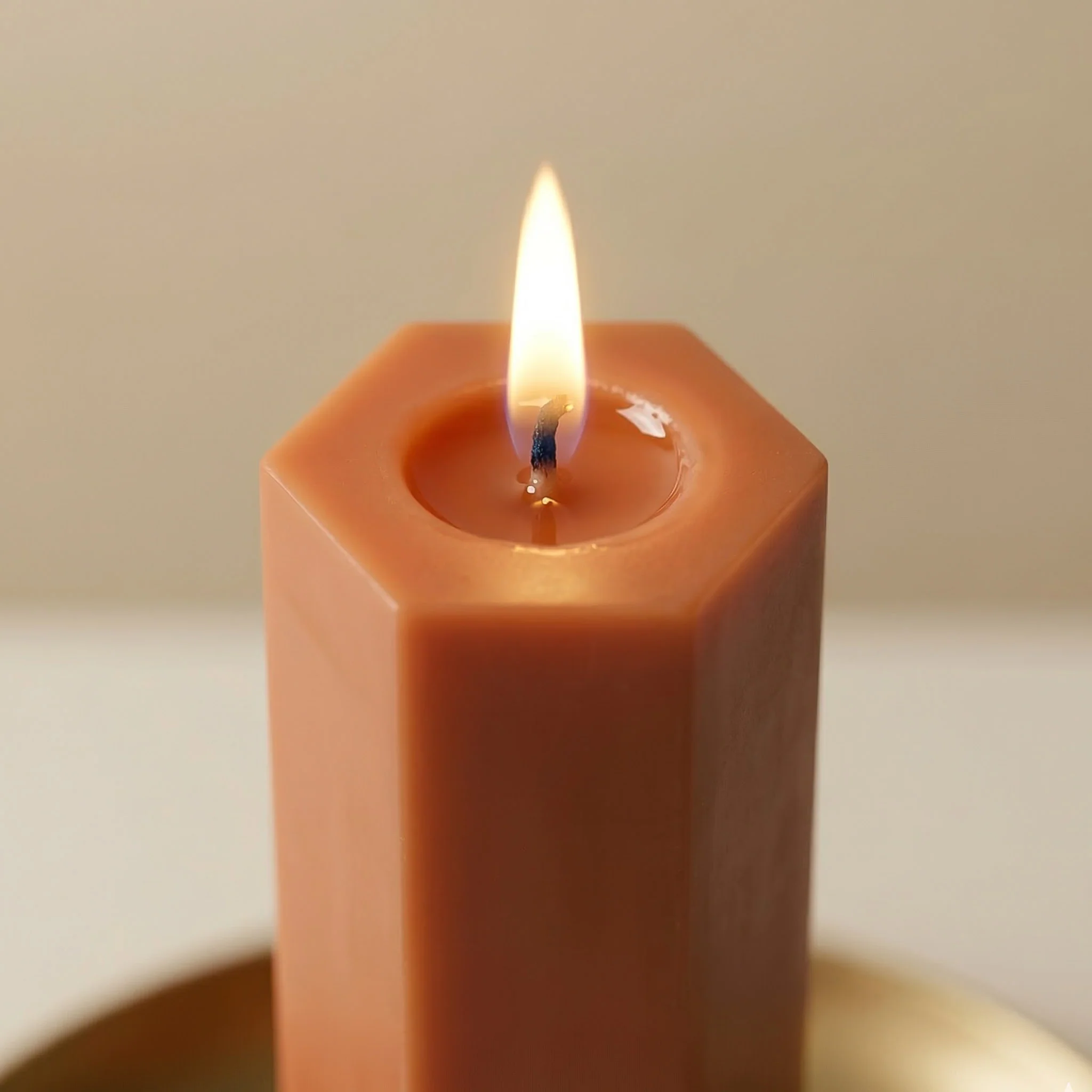 Hexagon Acrylic Pillar Candle Mold - Image 3